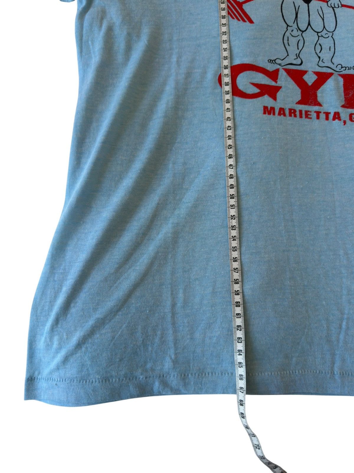 Vintage *RARE* GOLD’S GYM VINTAGE 80s 50/50 BODYBUILDING T-SHIRT Size US L / EU 52-54 / 3 - 8 Thumbnail