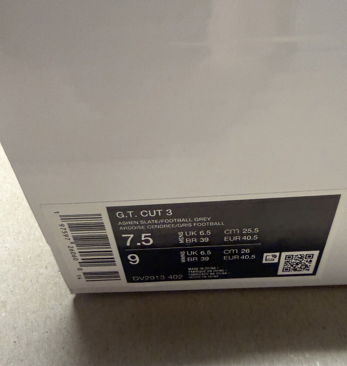 Nike Nike GT Cut 3 Ashen Slate men’s size 7.5 shoes Rare NEW! Size US 7.5 / EU 40-41 - 6 Thumbnail
