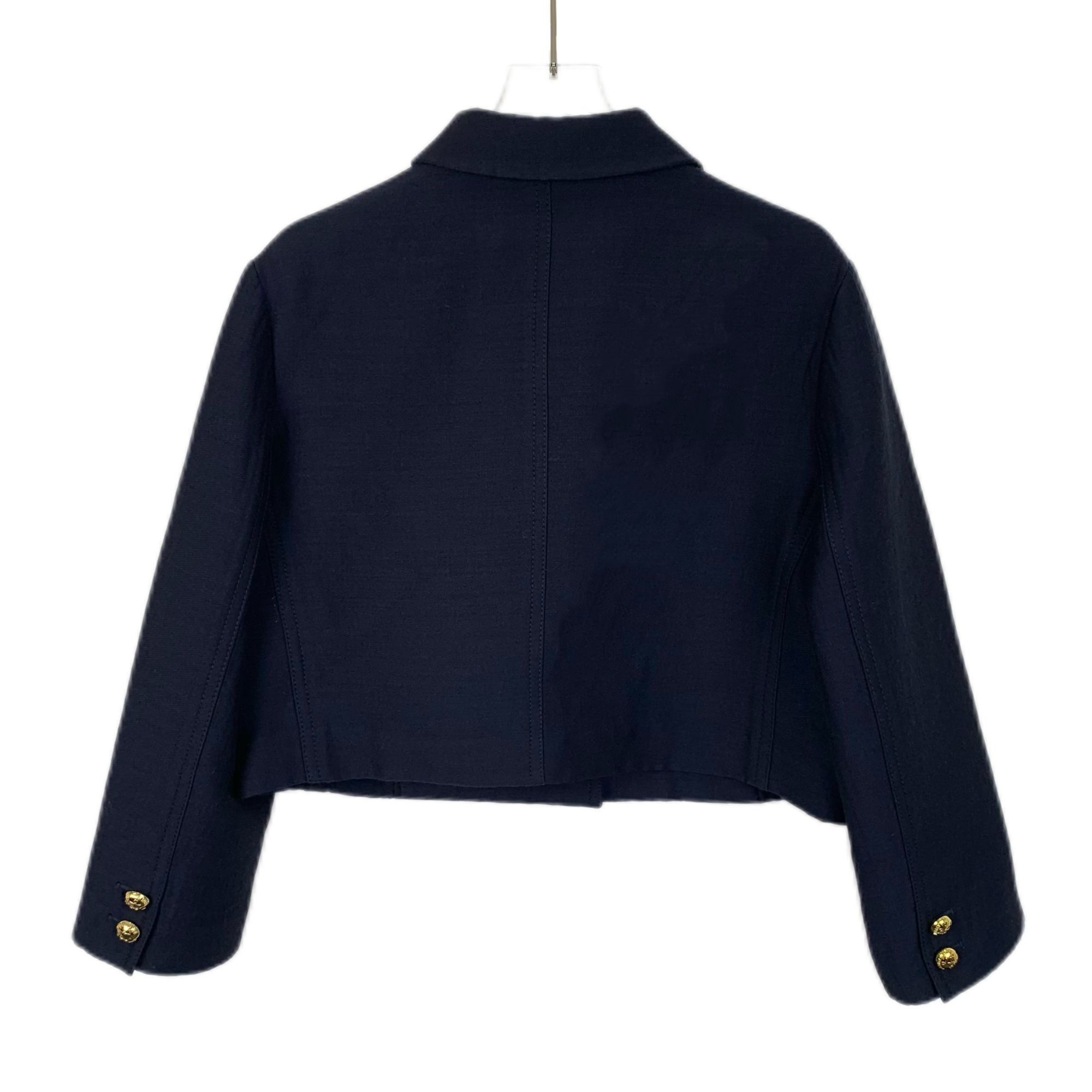 Dior Christian Dior Cropped Jacket With Gold-Tone Buttons Size M / US 6-8 / IT 42-44 - 2 Thumbnail