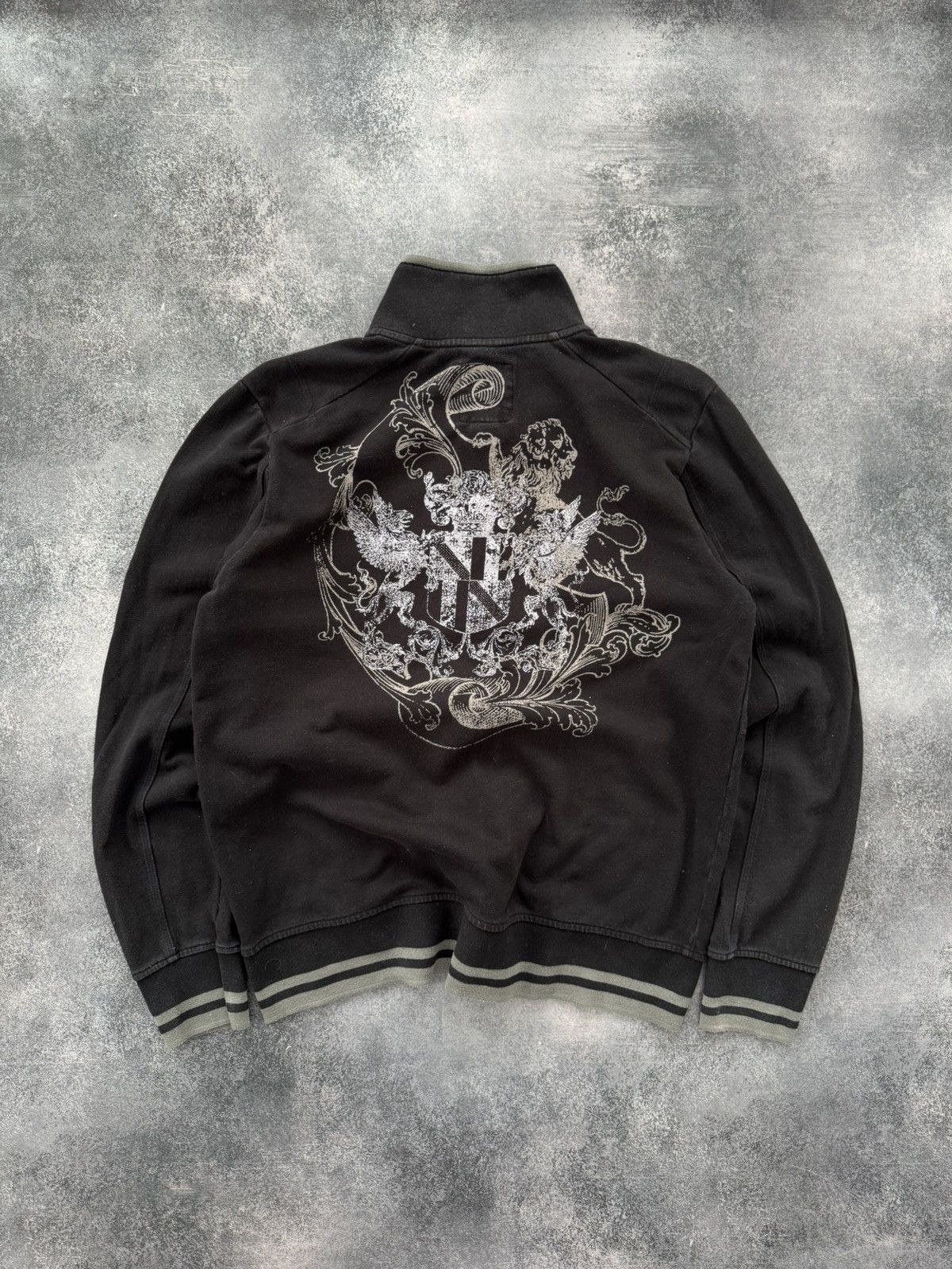 Guess Guess vintage y2k zip sweatshirt japanese brand avant garde Size US L / EU 52-54 / 3 - 6 Thumbnail