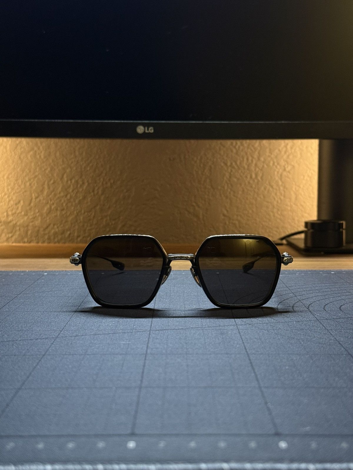 Chrome Hearts Chrome Hearts - Black Danger Zone Sunglasses Size ONE SIZE - 1 Thumbnail