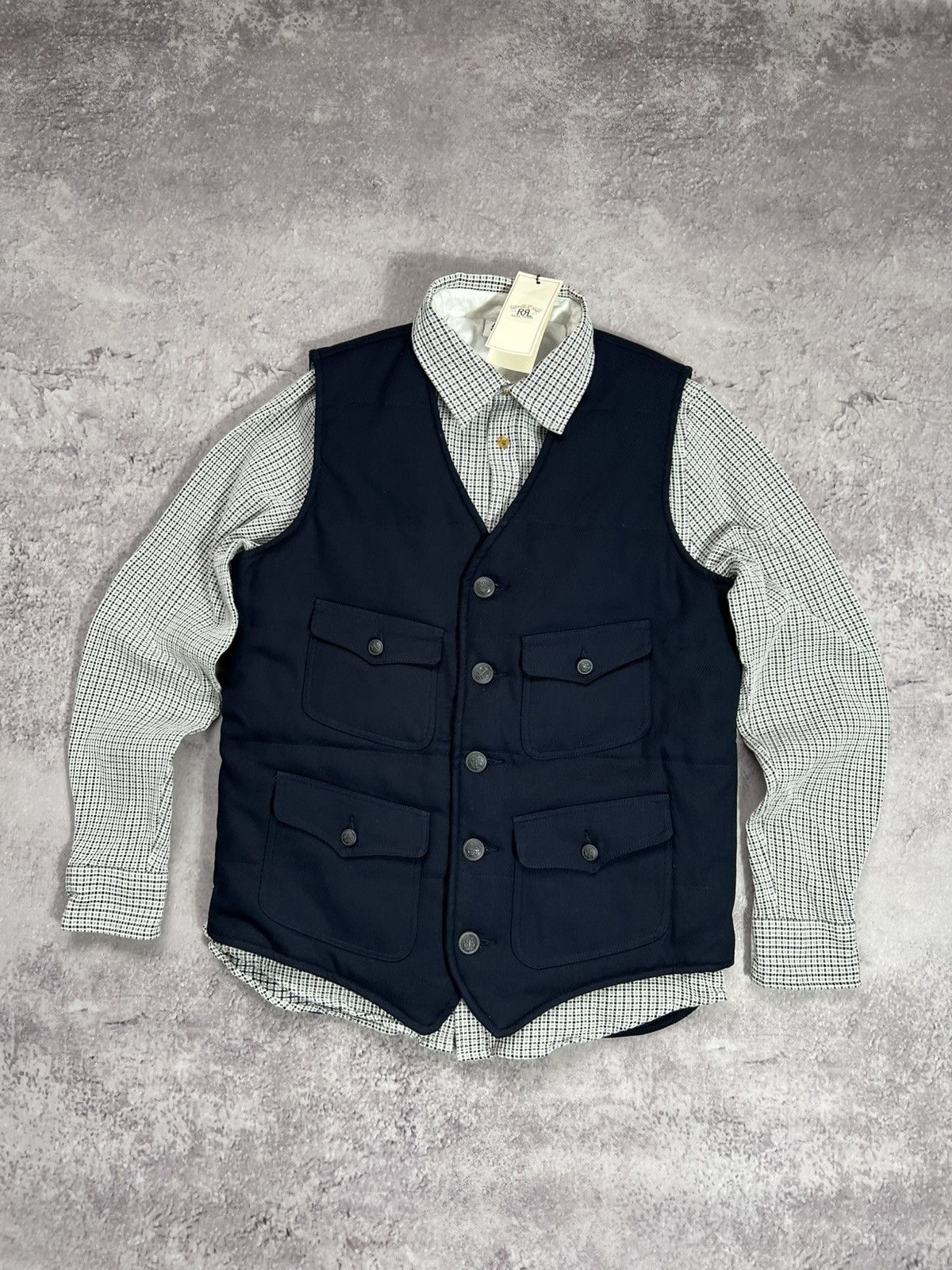 M*.様 RRL INDIGO BEACH VEST Double RL(RRL) Indigo Beach Vest ダブルアールエル インディゴ