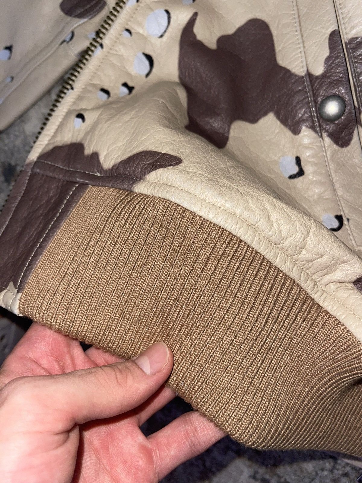 Supreme Supreme Desert Camo Leather Jacket Size US M / EU 48-50 / 2 - 7 Thumbnail