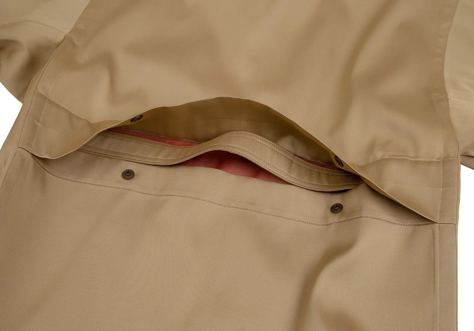 Issey Miyake Satin Zip-Up Packable Jacket in Beige Size US L / EU 52-54 / 3 - 16 Thumbnail