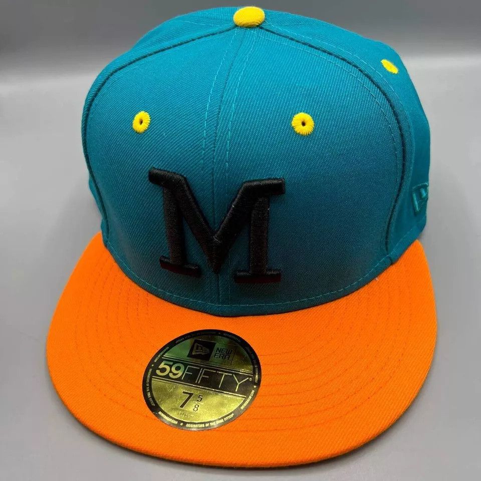 New Era Milwaukee Brewers Hat Men 7 5/8 59Fifty New Era Fitted Cap Size ONE SIZE - 3 Thumbnail
