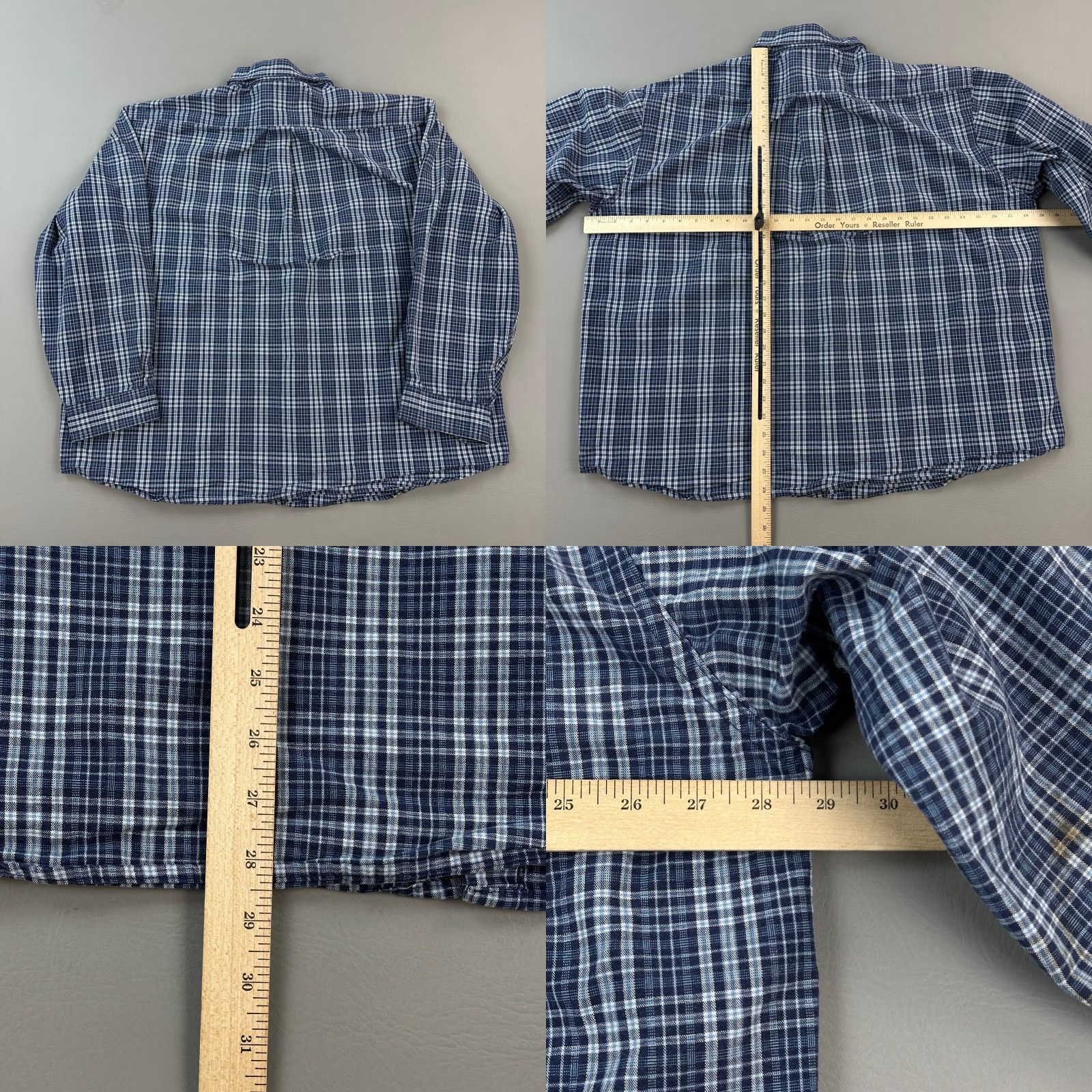 Carhartt Vintage Carhartt Shirt Mens 2XL Blue Plaid Heavyweight Workwear Y2K S94 BLU Size US XXL / EU 58 / 5 - 9 Thumbnail