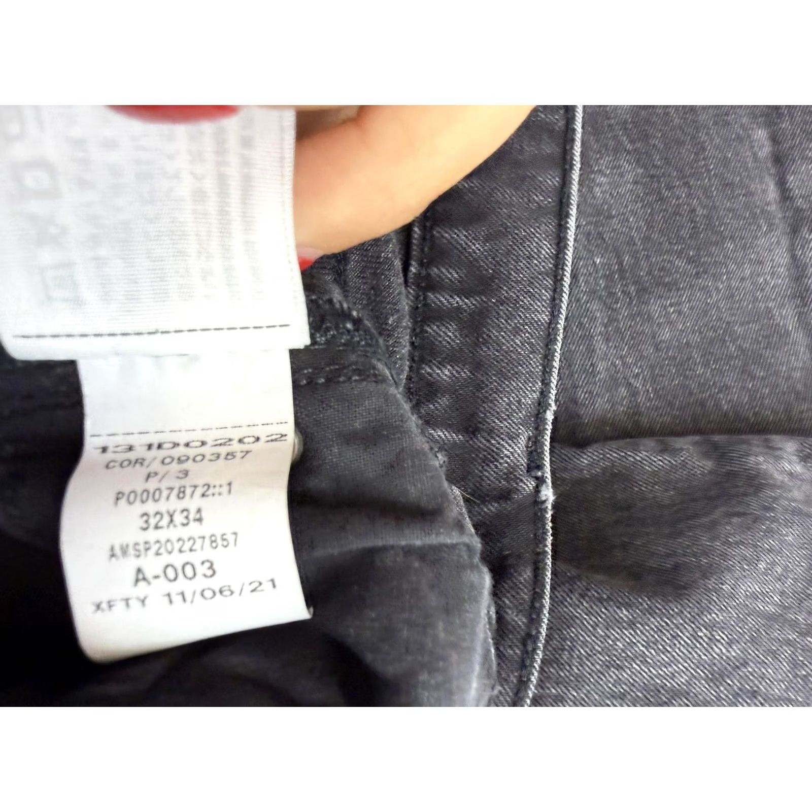 Abercrombie & Fitch Abercrombie & Fitch Jeans Mens 32x33 Gray Stretch Dark Wash 90's Straight Jeans Size US 32 / EU 48 - 7 Thumbnail