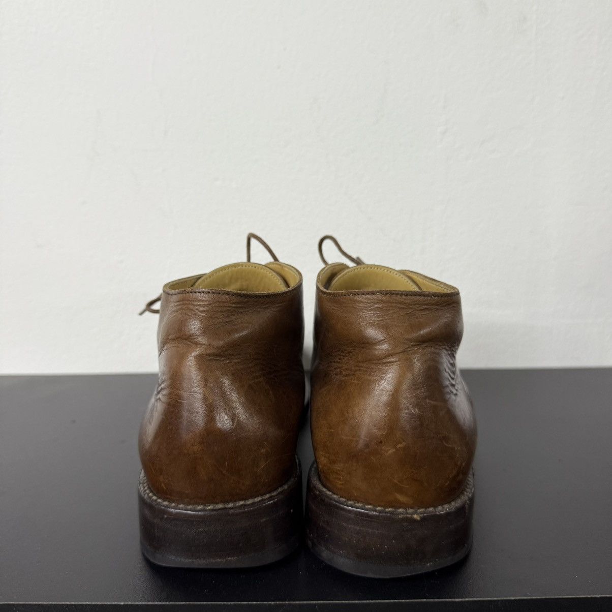 Leather Helmut Lang Style Genuine Leather Chukka Boots Size US 6.5 / EU 39-40 - 5 Thumbnail