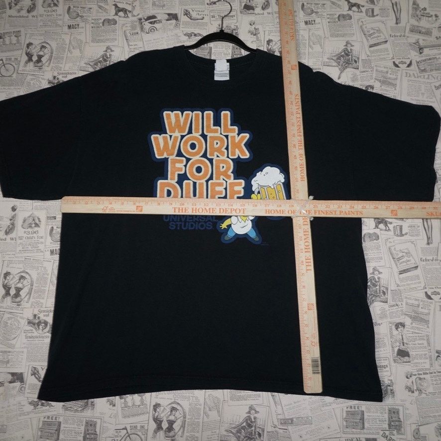Universal Studios XXL - Vintage Y2K simpsons homer duff Universal Studios tee Size US XXL / EU 58 / 5 - 4 Thumbnail