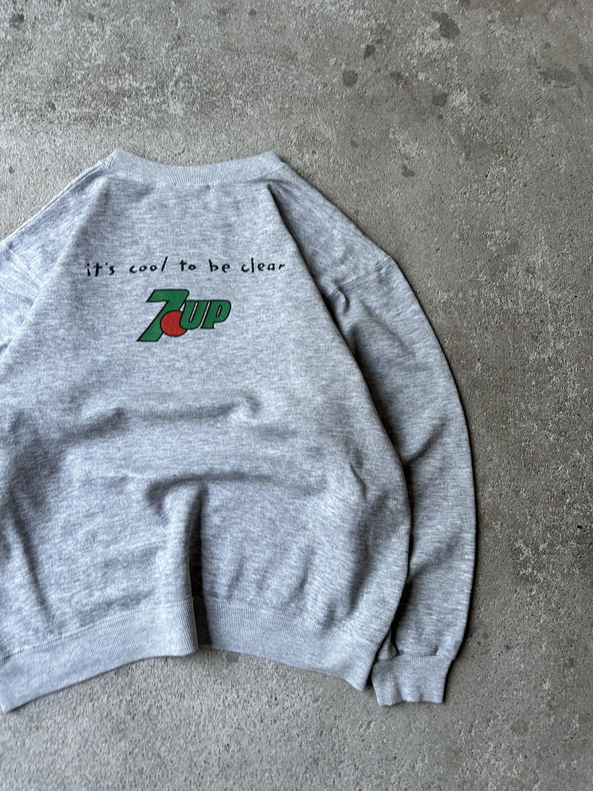 Pepsi 80s Vintage 7up PromoGraphic Sweatshirt Boxy Crewneck Size US 28 / EU 44 - 17 Thumbnail