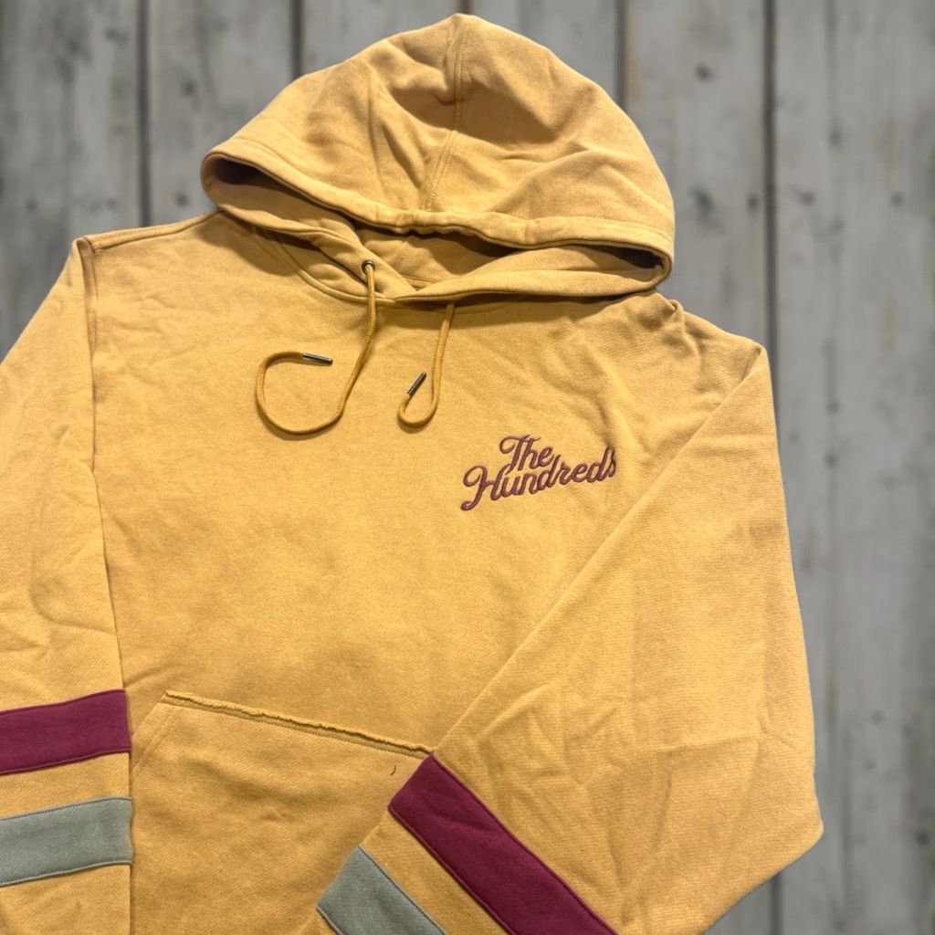 The Hundreds Mustard Yellow Pullover Hoodie L Mens The Hundred Bobby Kim 90s Y2K Distressed Vintage Unbranded Sweatshirt Size US L / EU 52-54 / 3 - 1 Thumbnail