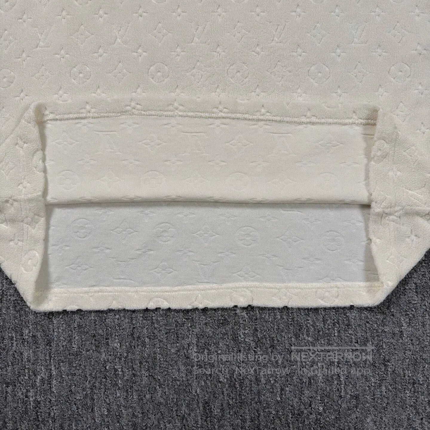 Louis Vuitton Beige Textured Short Sleeve Shirt. Size US L / EU 52-54 / 3 - 6 Thumbnail