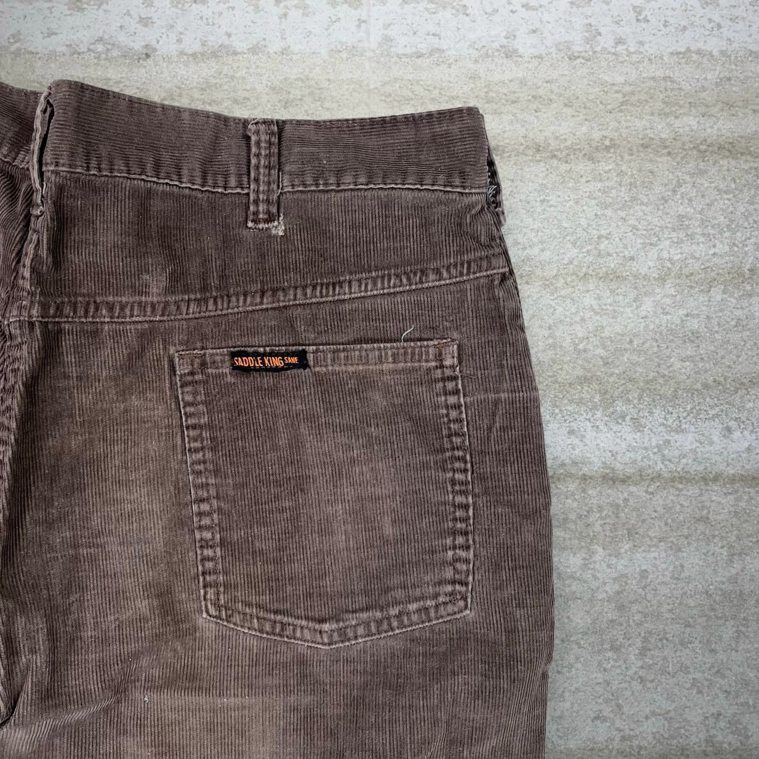 Vintage Vintage 90s Corduroy Pants 38x32 Straight Chocolate Brown Size US 38 / EU 54 - 3 Thumbnail