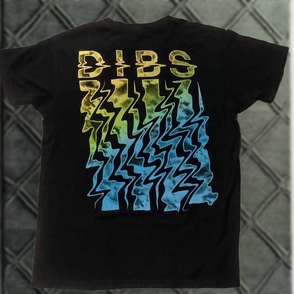 Vintage DIBS T-Shirt Logo Graphic Buckle Wave Form Rainbow Crew Neck Short Sleeve M Black Cotton Blend Regular Mens Shirt Size US M / EU 48-50 / 2 - 1 Thumbnail