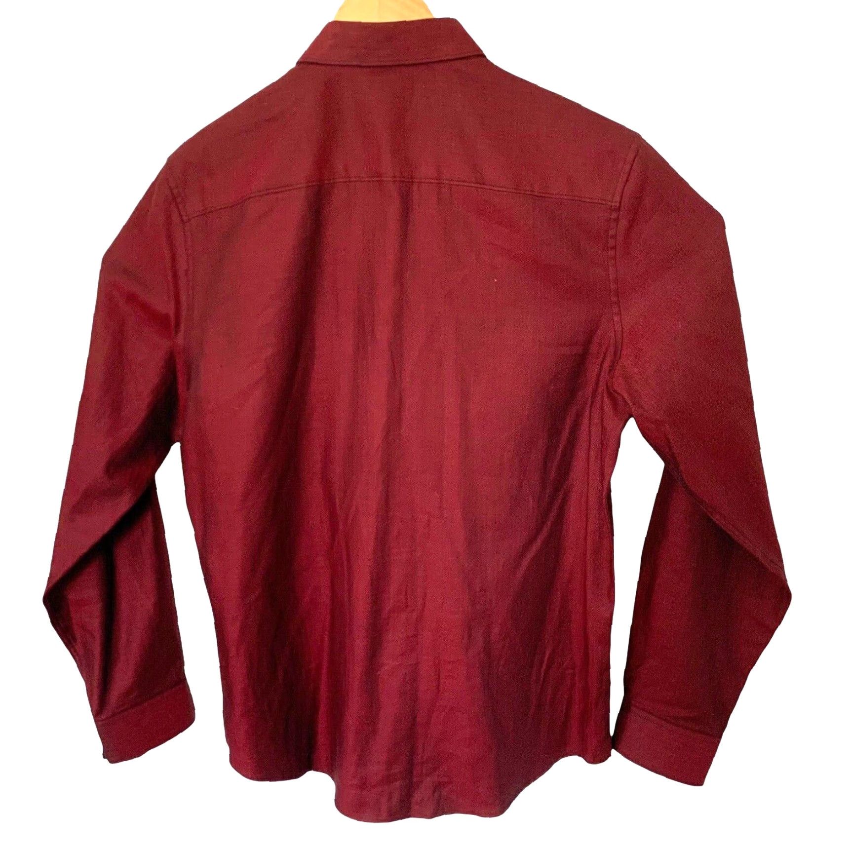 Calvin Klein Calvin Klein Shirt Mens M Red Herringbone Long Sleeve Button Down Pockets Size US M / EU 48-50 / 2 - 5 Thumbnail