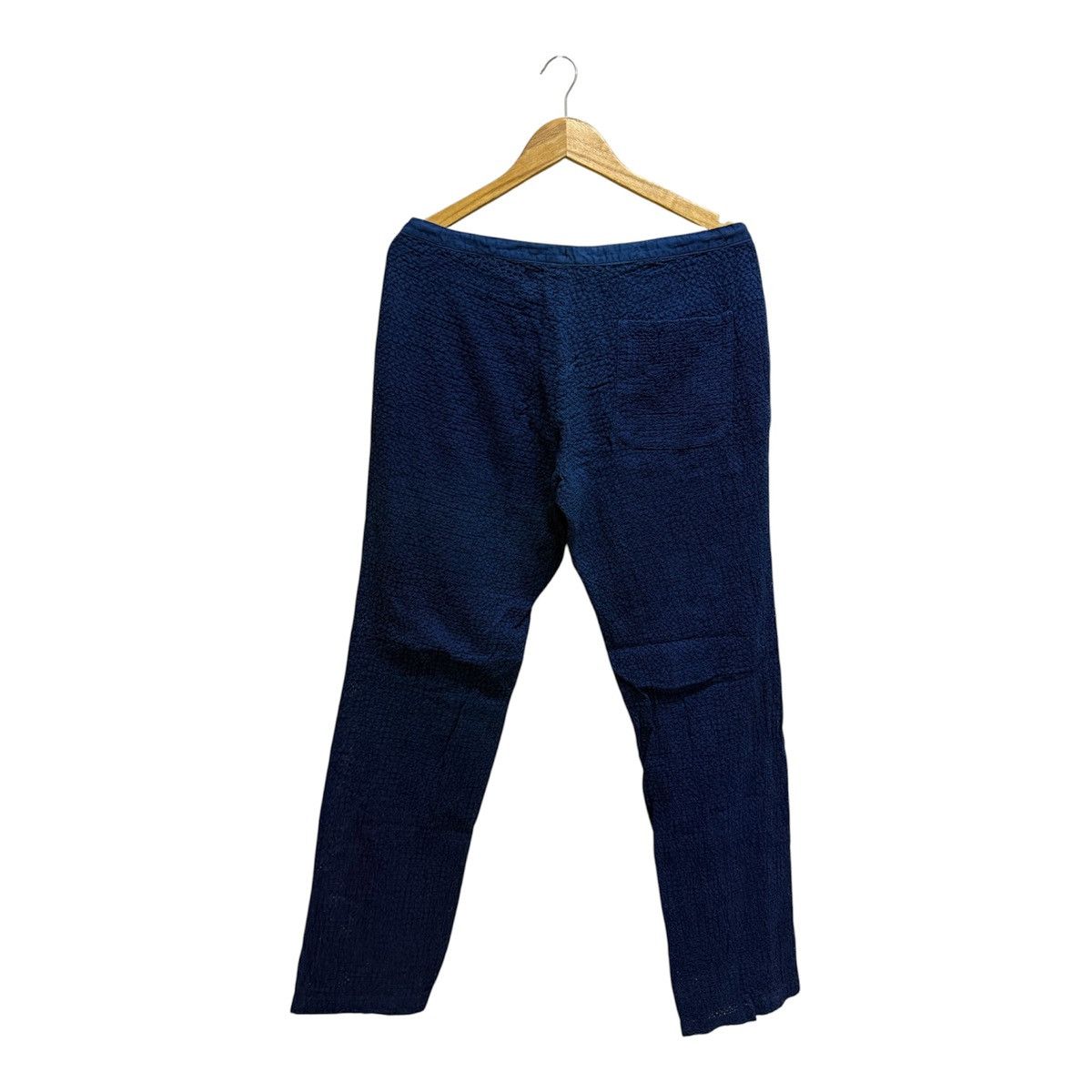 Blue Blue Japan Vintage Blue Blue Japan Indigo Textured Pants Size US 34 / EU 50 - 2 Thumbnail