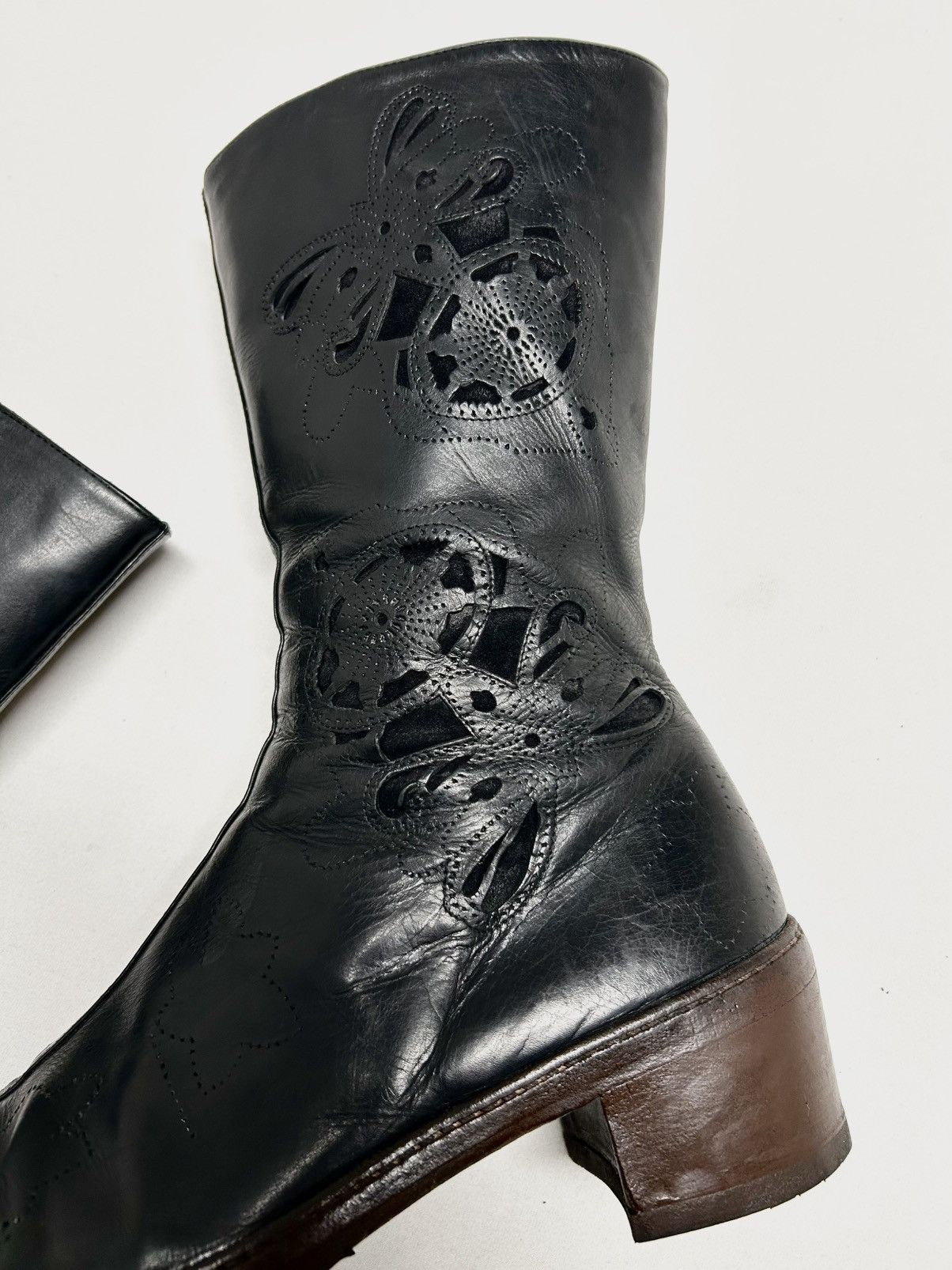 Dries Van Noten 2006 Laser-Cut Leather Boot Size US 8 / EU 41 - 9 Thumbnail