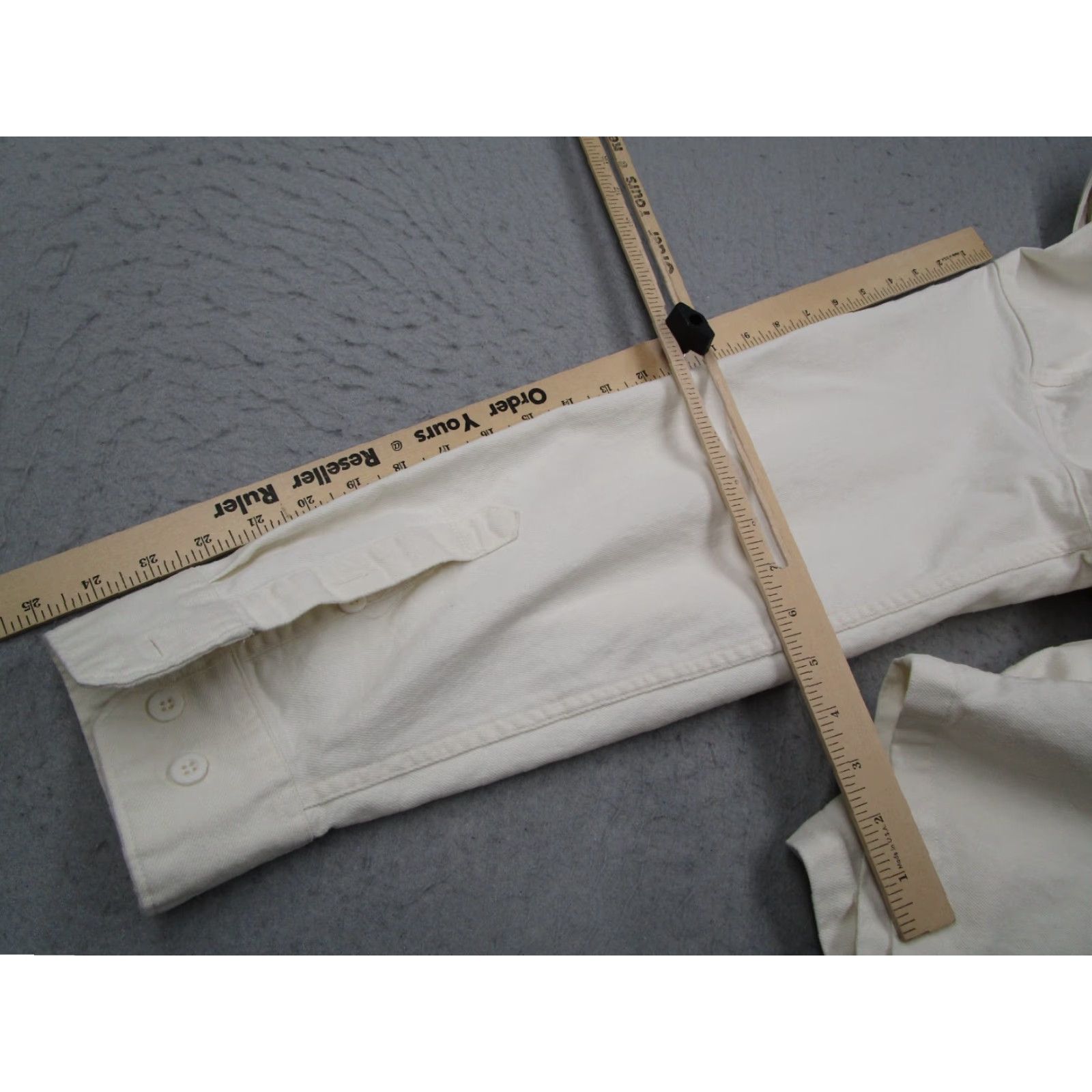 Empyre VINTAGE empyre men's shirt jacket oversized xl white twill button-up casual workwear shacket Size US XL / EU 56 / 4 - 7 Thumbnail