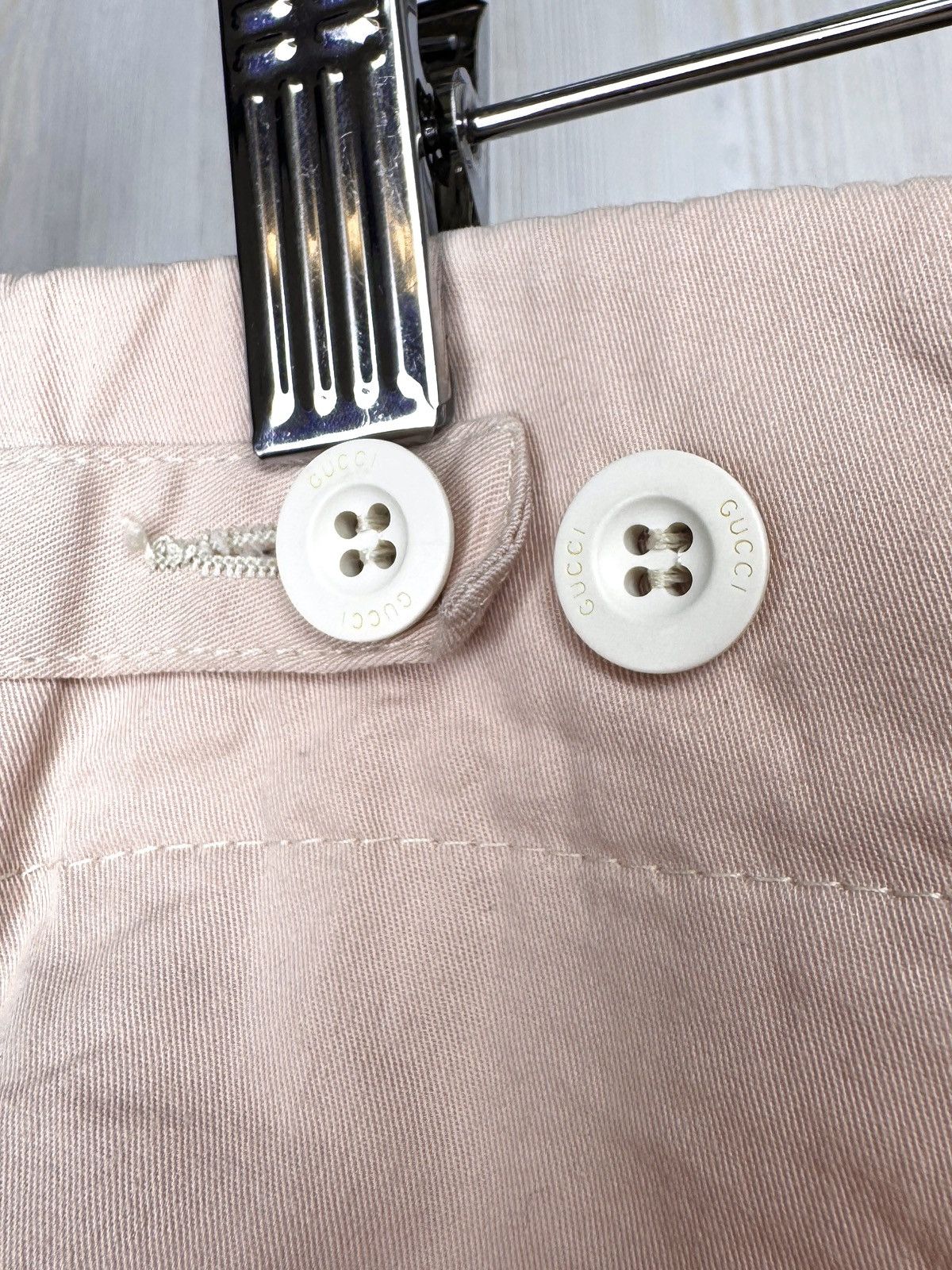 Gucci Gucci vintage pink wide bootcut classic chino pants Size US 34 / EU 50 - 8 Thumbnail