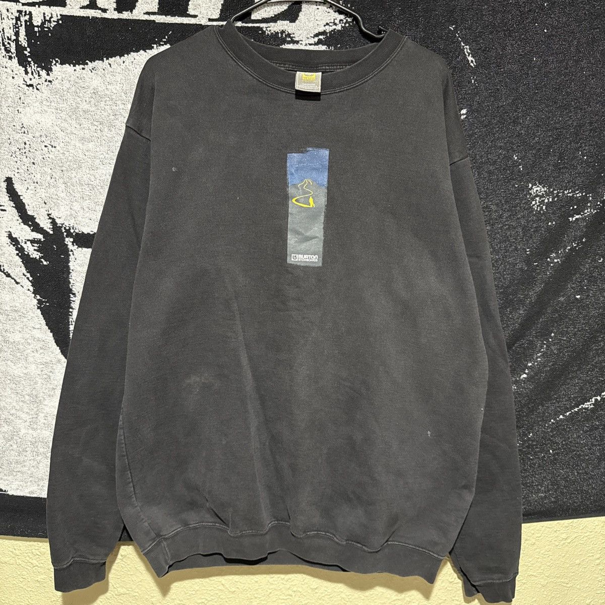 Other VTG 90s Burton Snowboards Sweatshirt Mens Large Faded Black Size US L / EU 52-54 / 3 - 1 Thumbnail