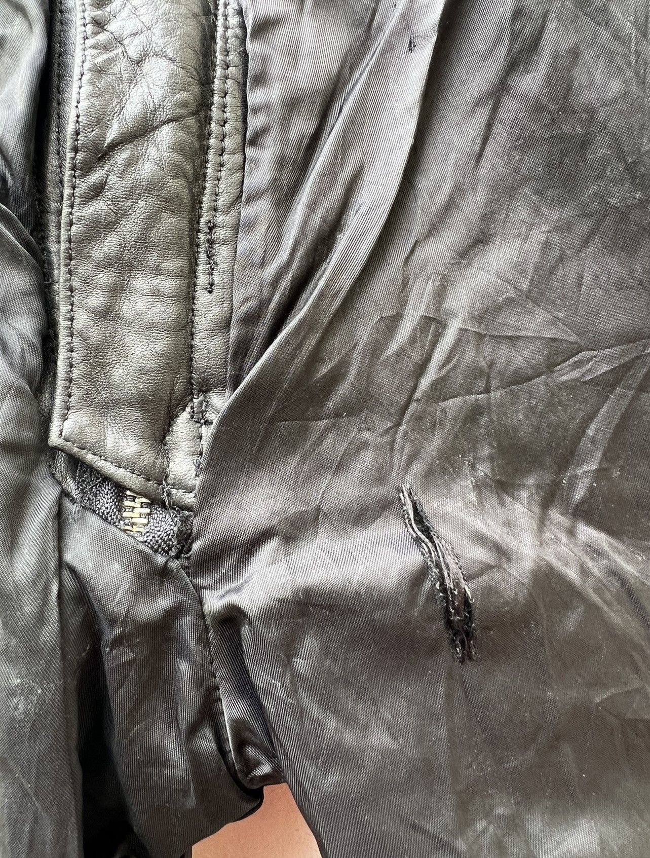 Harley Davidson × Leather × Vintage Vintage Harley Davidson Black Cowhide Bootcut Leather Pant Size US 29 - 22 Thumbnail