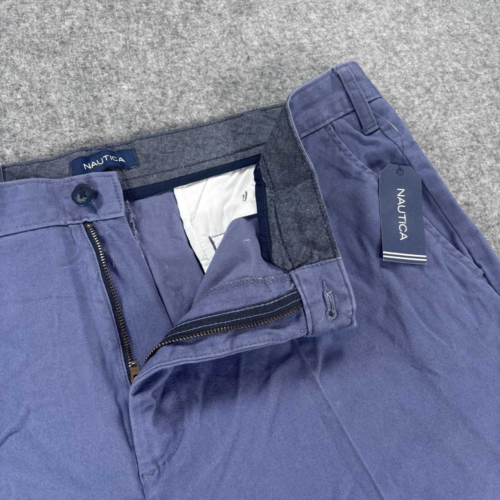 Nautica Nautica Classic Fit Deck Shorts Blue Indigo Mens 40x8 NWT Size US 40 / EU 56 - 2 Thumbnail