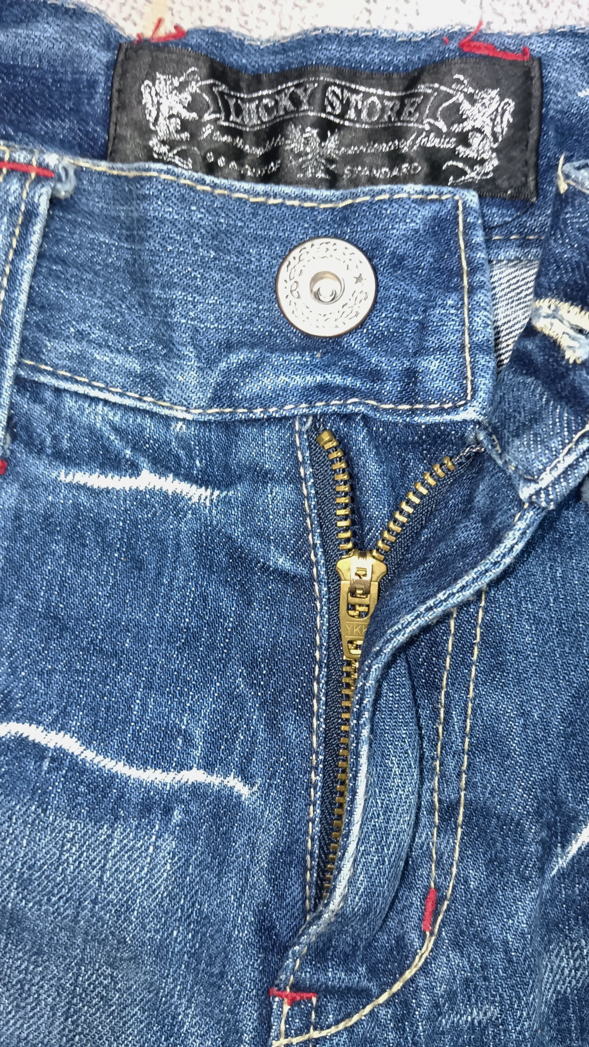 Lucky Brand Lucky Store Patches Rider Denim Size US 31 - 7 Thumbnail