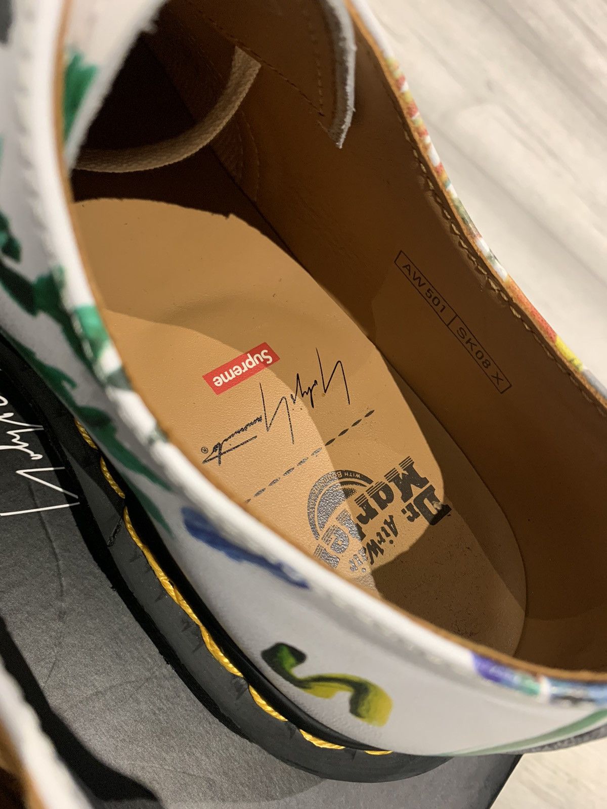 Dr. Martens × Supreme × Yohji Yamamoto Supreme x Yohji Yamamoto Doc Martens White Size US 10 / EU 43 - 13 Thumbnail