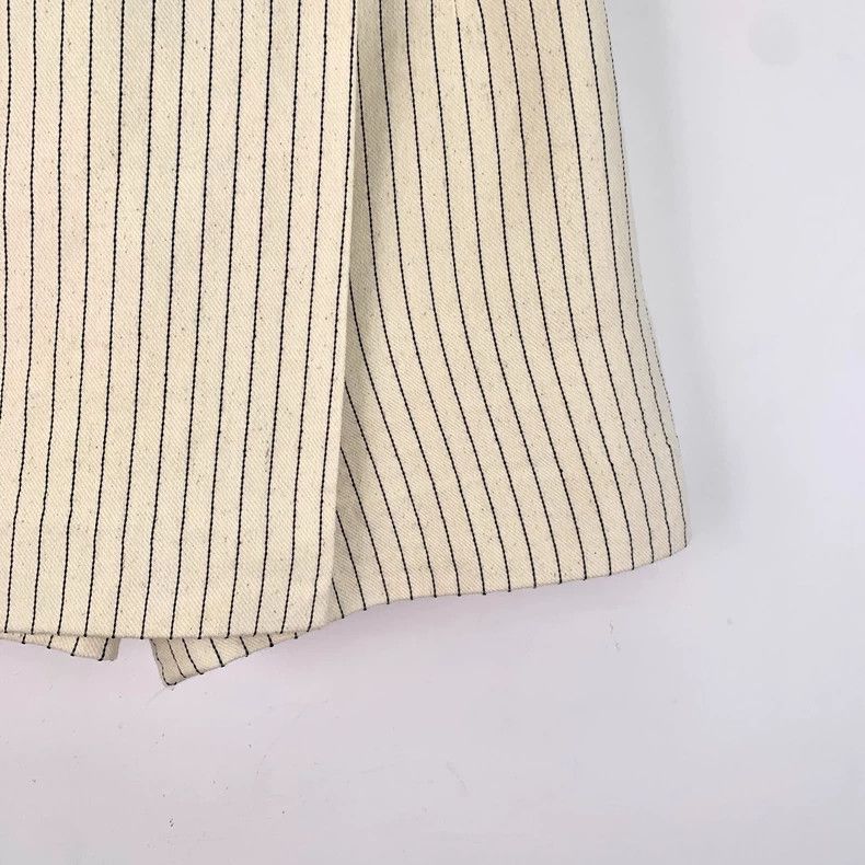 Dior Dior Beige CD button decoration cotton striped casual shor Size 42" / US 20 - 4 Thumbnail