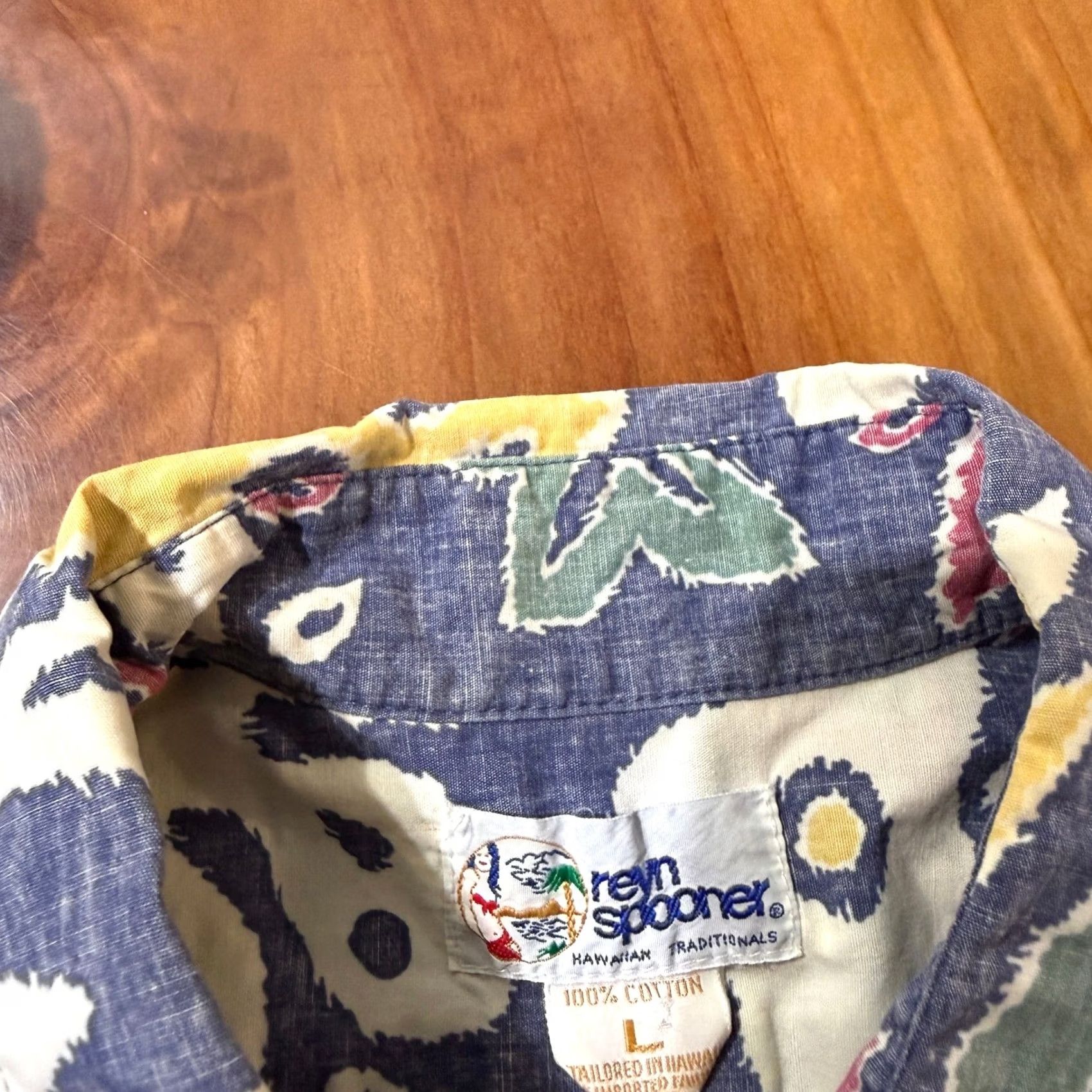 Reyn Spooner VINTAGE Reyn Spooner Shirt Mens L Floral hawaiian Button S/S Reverse Print Blue 1980s Casual Mens Size US L / EU 52-54 / 3 - 3 Thumbnail