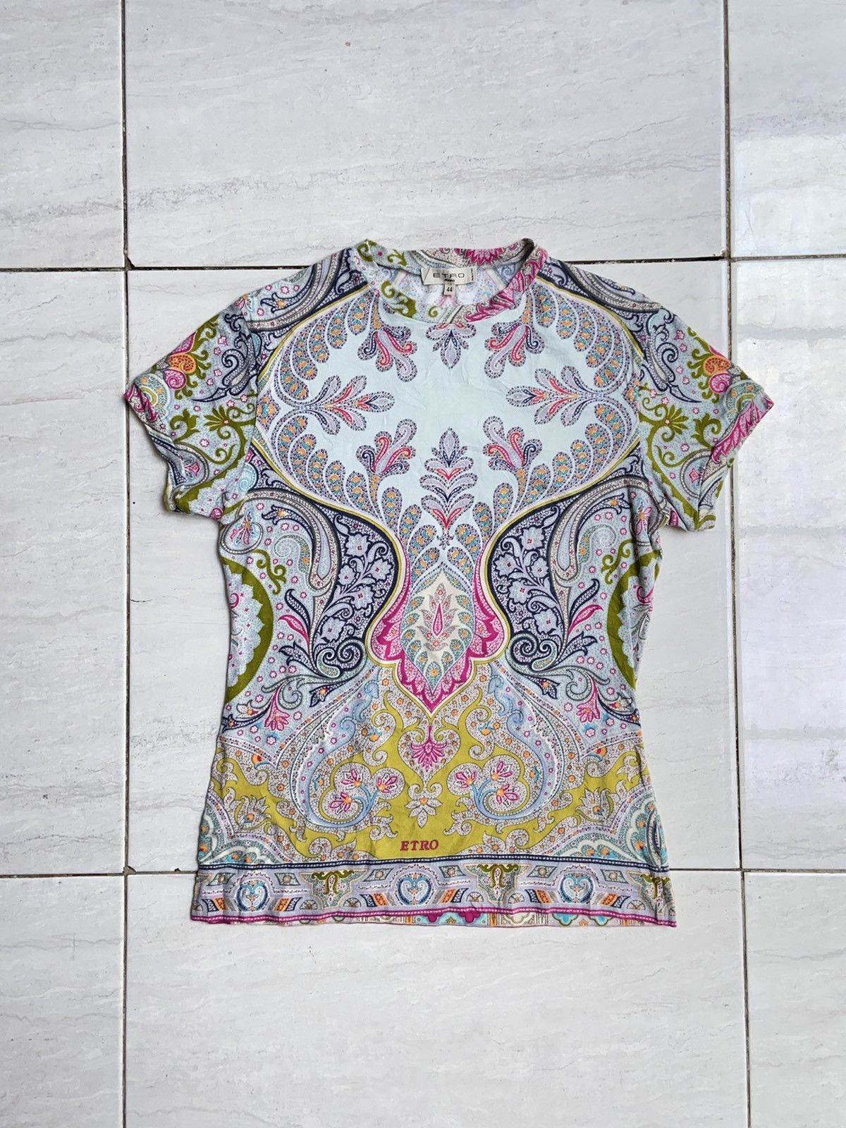 Designer × Etro ETRO Patterned T-Shirt Size S / US 4 / IT 40 - 1 Thumbnail