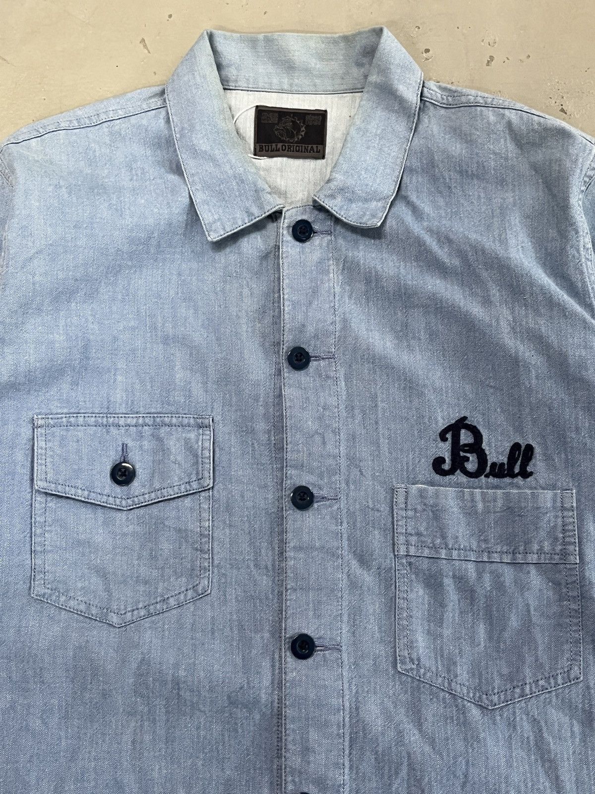 Japanese Brand Bulls Baywatch Chain Stitched Kapital RRL Style Chambray Size US M / EU 48-50 / 2 - 4 Thumbnail