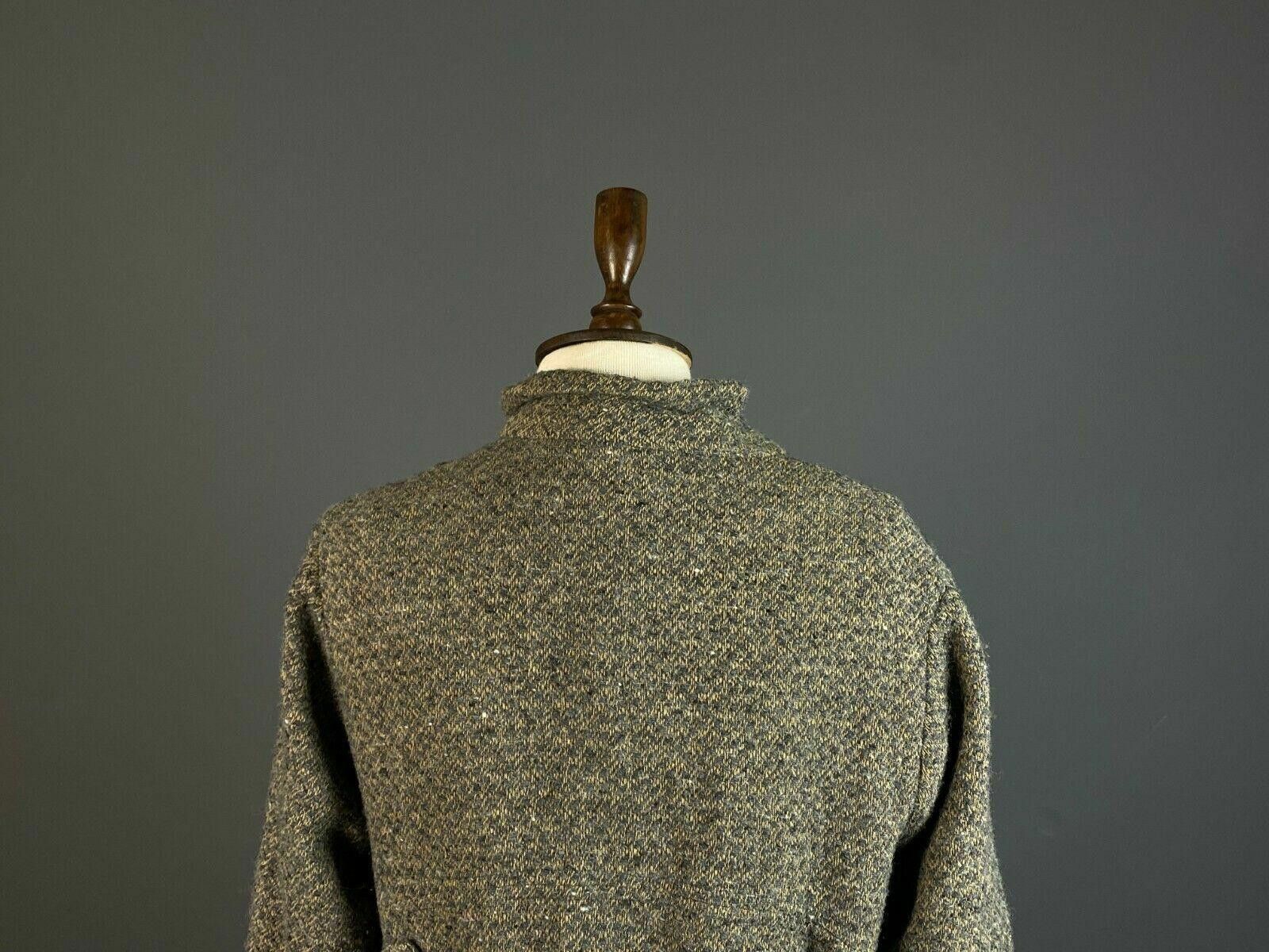 Designer Echappees Belles Brown Wool Knit Belted Coat Jacket Size 2 Size XS / US 0-2 / IT 36-38 - 7 Thumbnail