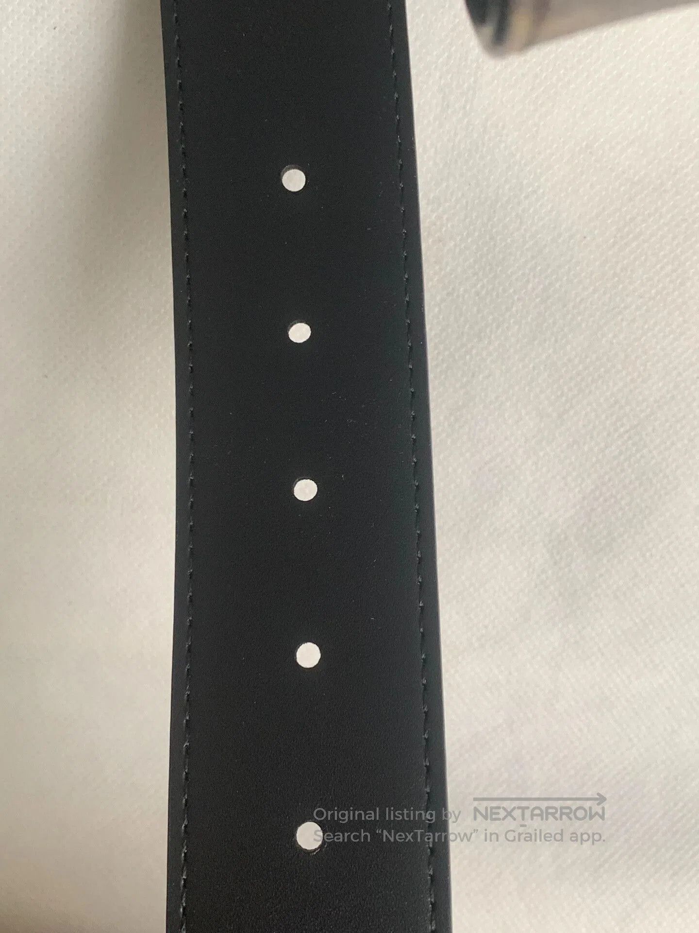 Louis Vuitton Louis Vuitton Men's Black Logo Belt. Size ONE SIZE - 3 Thumbnail