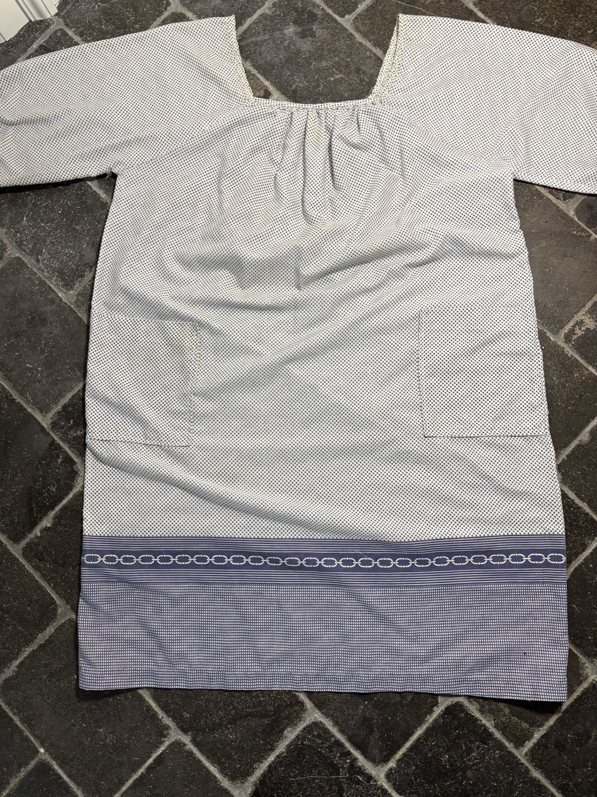 Vintage Vintange Smock Dress Tradwife Summer Gown Cotton USA 70s 60s Size M / US 6-8 / IT 42-44 - 3 Thumbnail