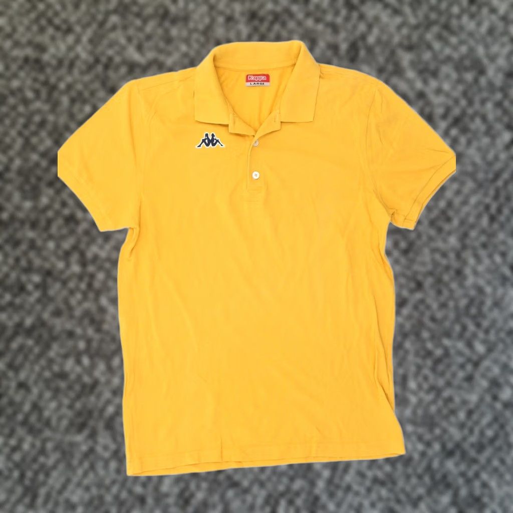 Kappa KAPPA Mens Polo Shirt Large Yellow Cotton AX16 Size US L / EU 52-54 / 3 - 1 Thumbnail
