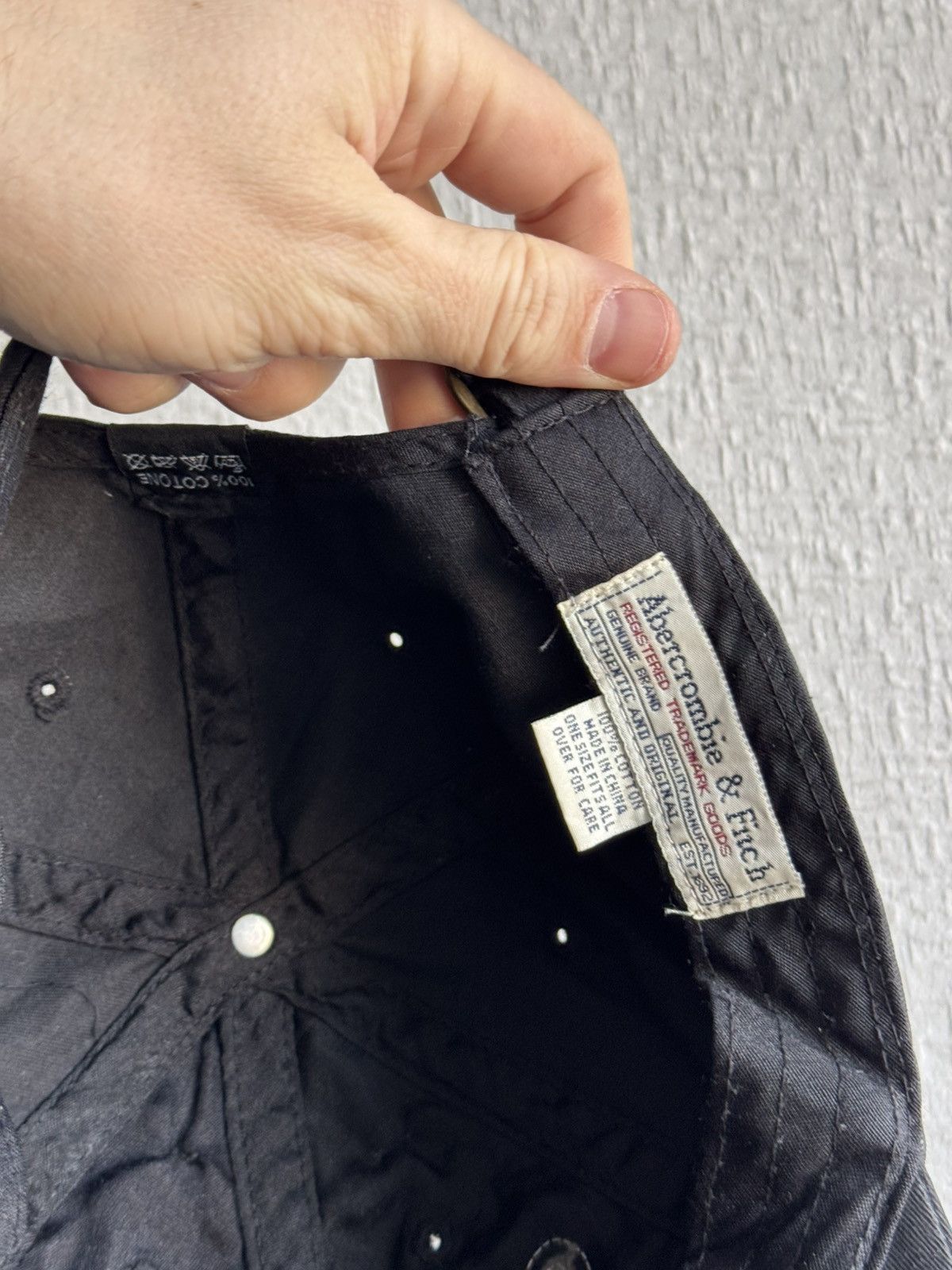 Abercrombie & Fitch × Vintage Avant-garde cap black hat abercrombie & fitch Size ONE SIZE - 6 Thumbnail