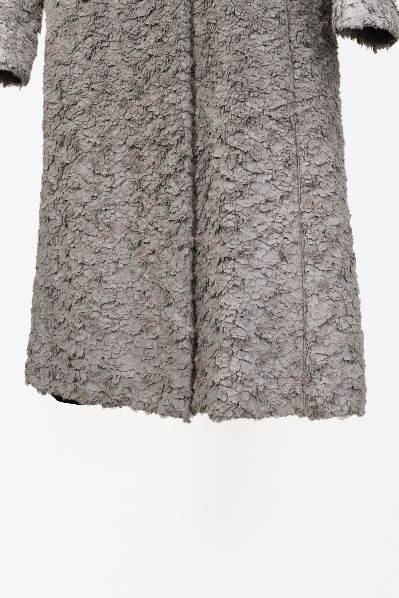 Annette Gortz Annette Gortz Grey Shadows Faux Shearling Coat Size M / US 6-8 / IT 42-44 - 7 Thumbnail
