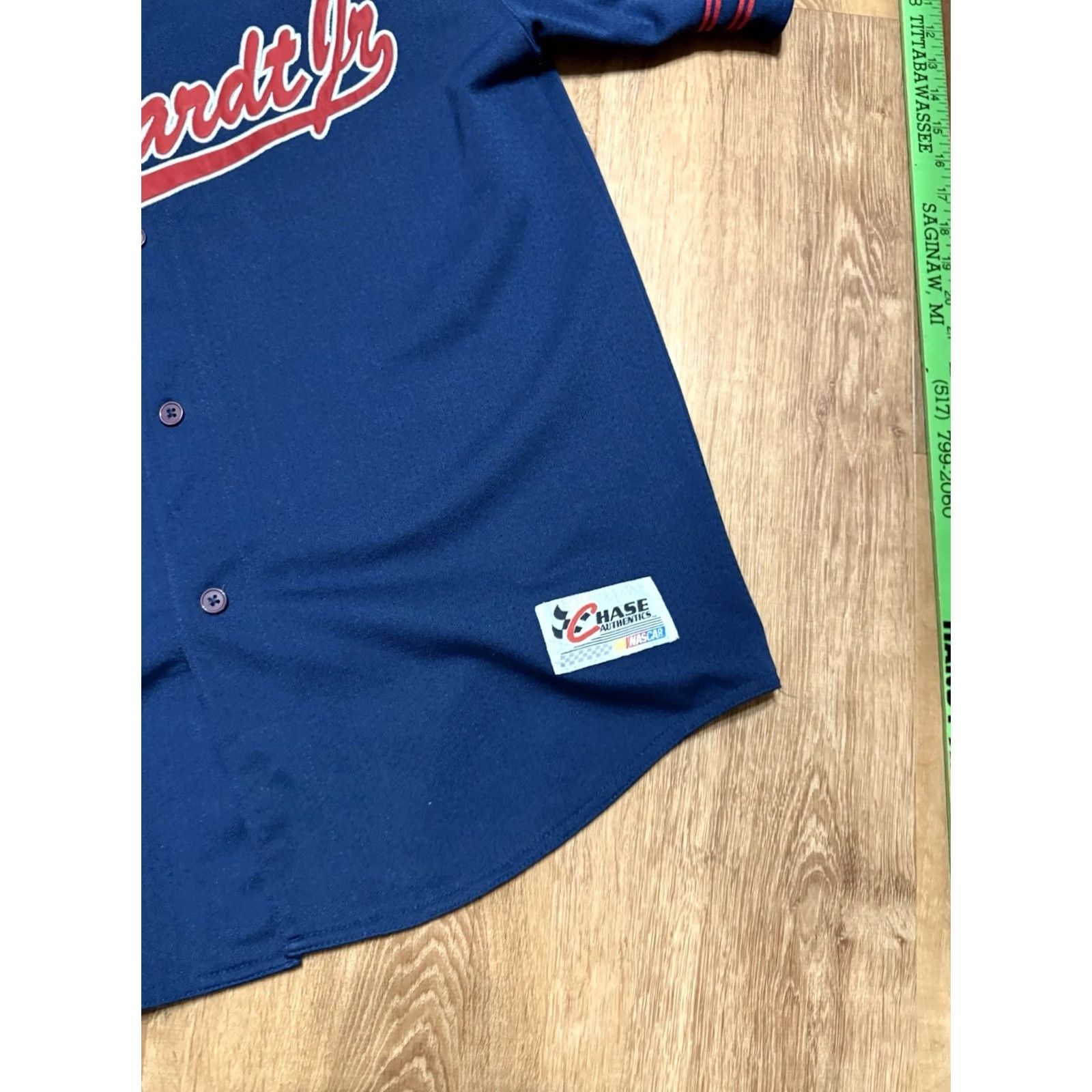 Chase Authentics VINTAGE Chase Dale Earnhardt Sr. #3 Baseball Style Embroidered Jersey Mens L Size US L / EU 52-54 / 3 - 6 Thumbnail