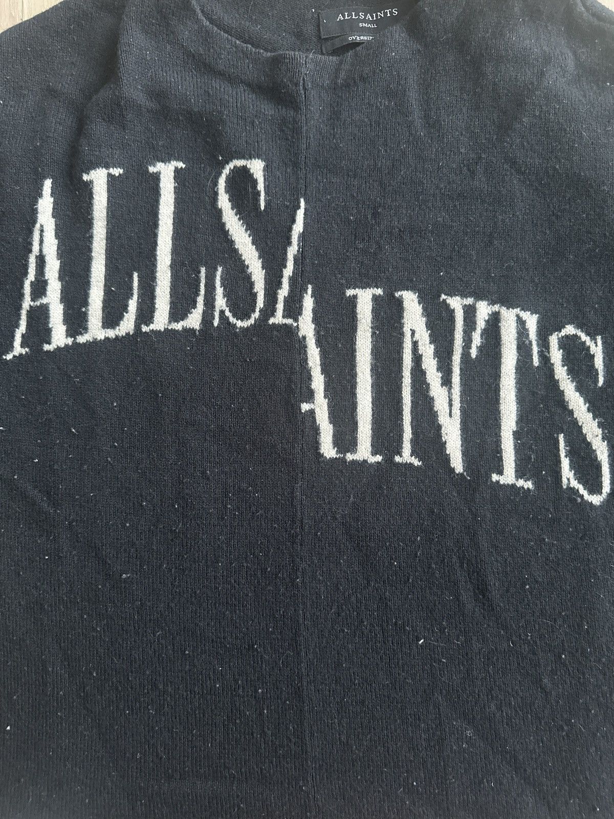 Allsaints Allsaints split logo crewneck sweater Size US S / EU 44-46 / 1 - 3 Thumbnail