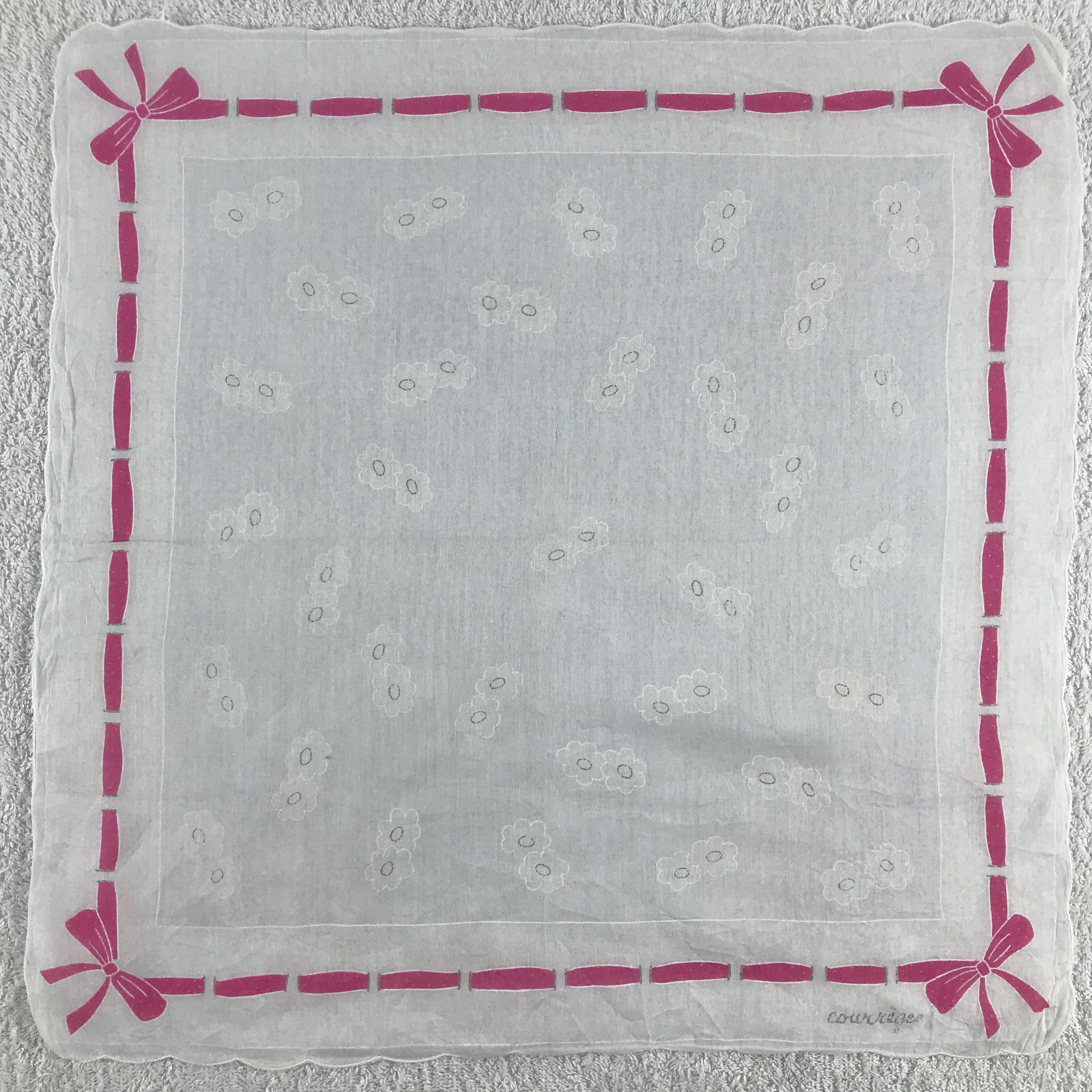 Courreges × Vintage Courreges Bandana / Handkerchief / Neckerchief - S309 Size ONE SIZE - 1 Thumbnail