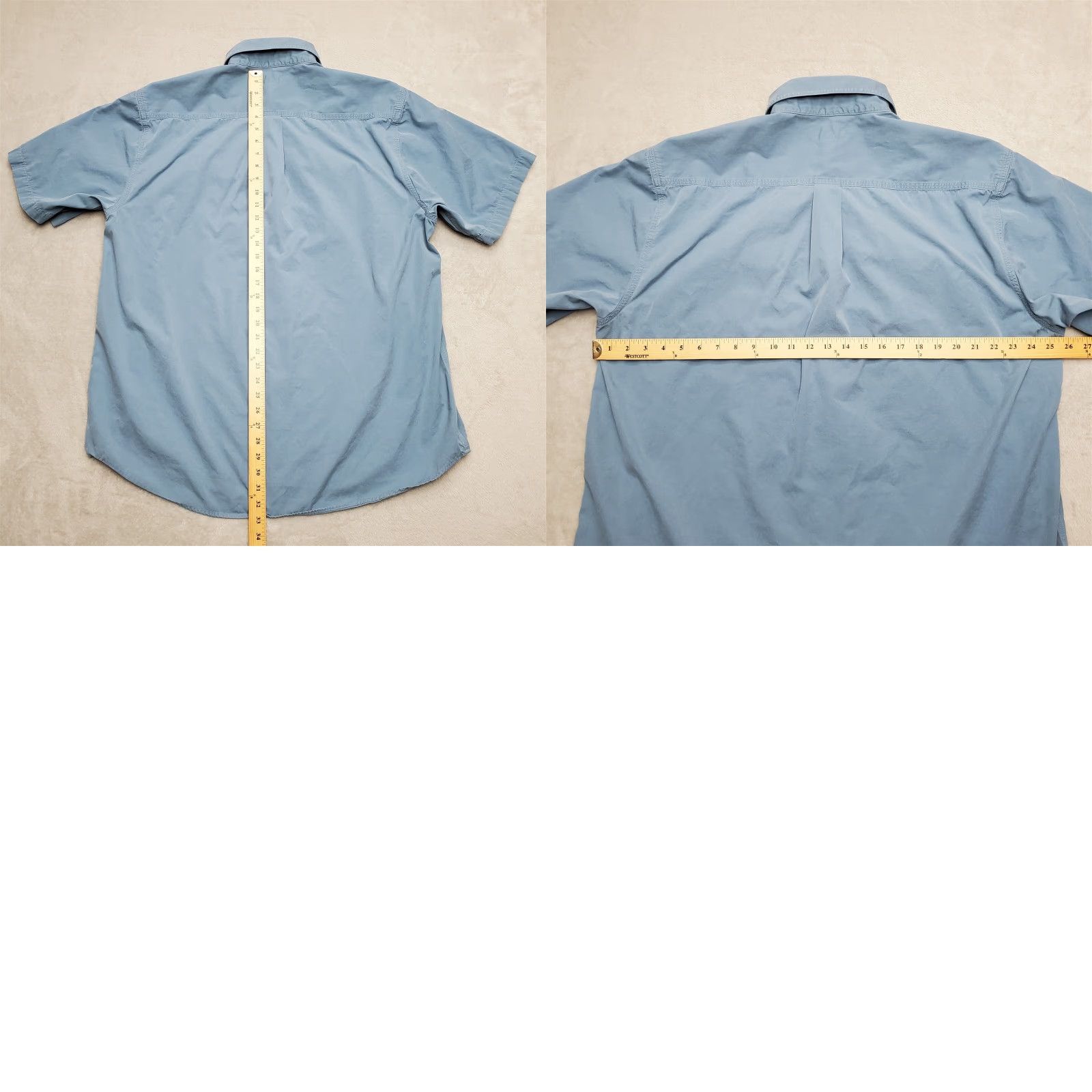 Carhartt Carhartt Shirt Mens XL Blue Button-Up Short Sleeve Work Chore 100% Cotton Casual Size US XL / EU 56 / 4 - 8 Thumbnail