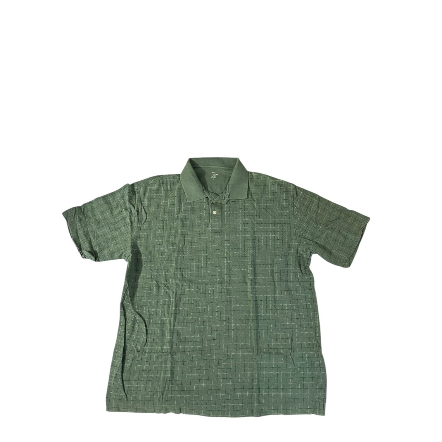 Dockers Dockers Men’s Sage Green with Black & White Stripes Polo LG Size US L / EU 52-54 / 3 - 1 Thumbnail