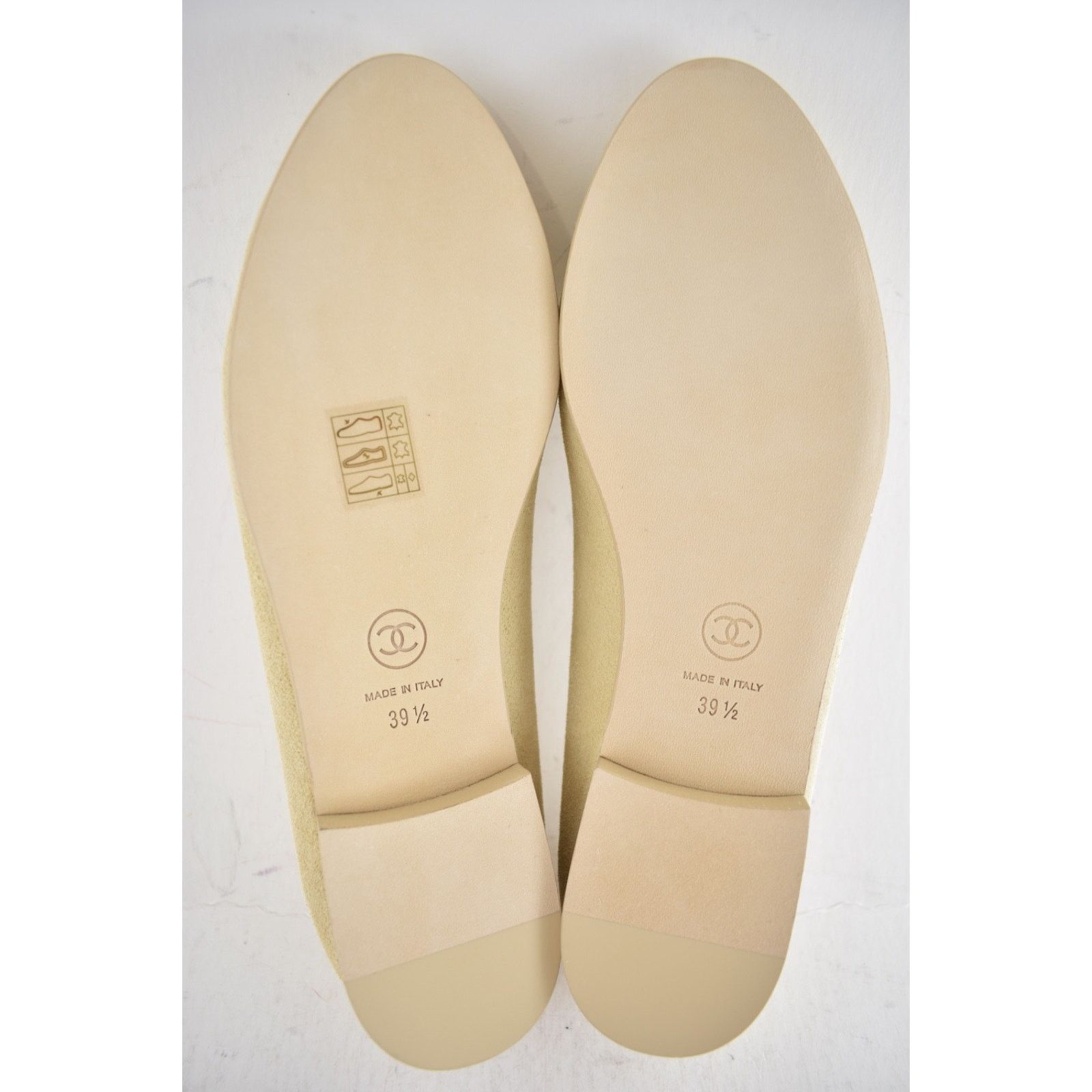 Chanel Chanel Beige Suede Patent Leather Ballet Flat 39.5 Size US 8.5 / IT 38.5 - 18 Thumbnail