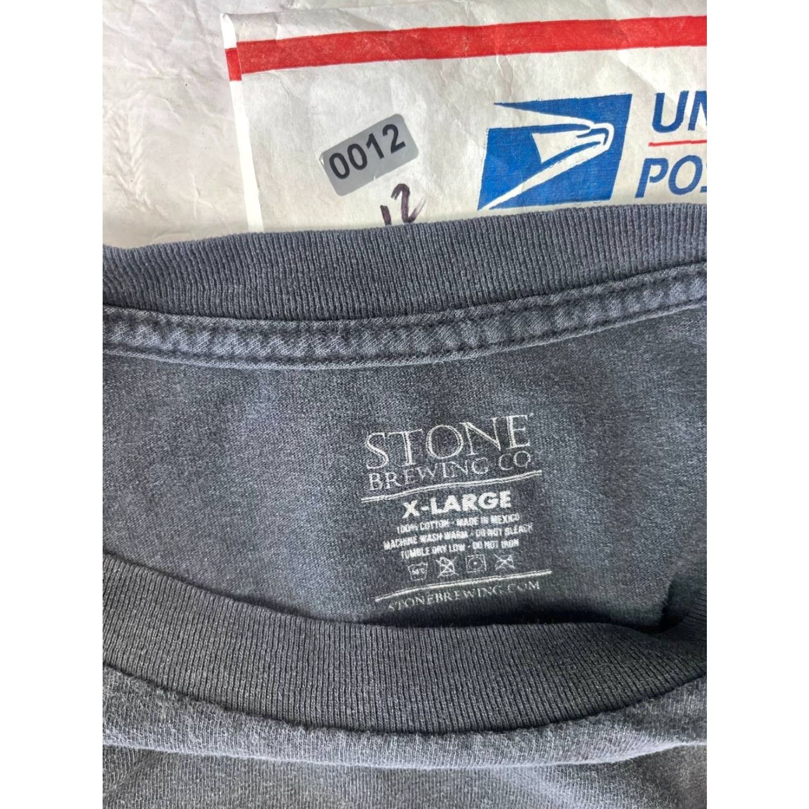 Vintage Stone Brewing Company Shirt Mens XL Black Crew Neck Short Sleeve Distressed Size US XL / EU 56 / 4 - 8 Thumbnail