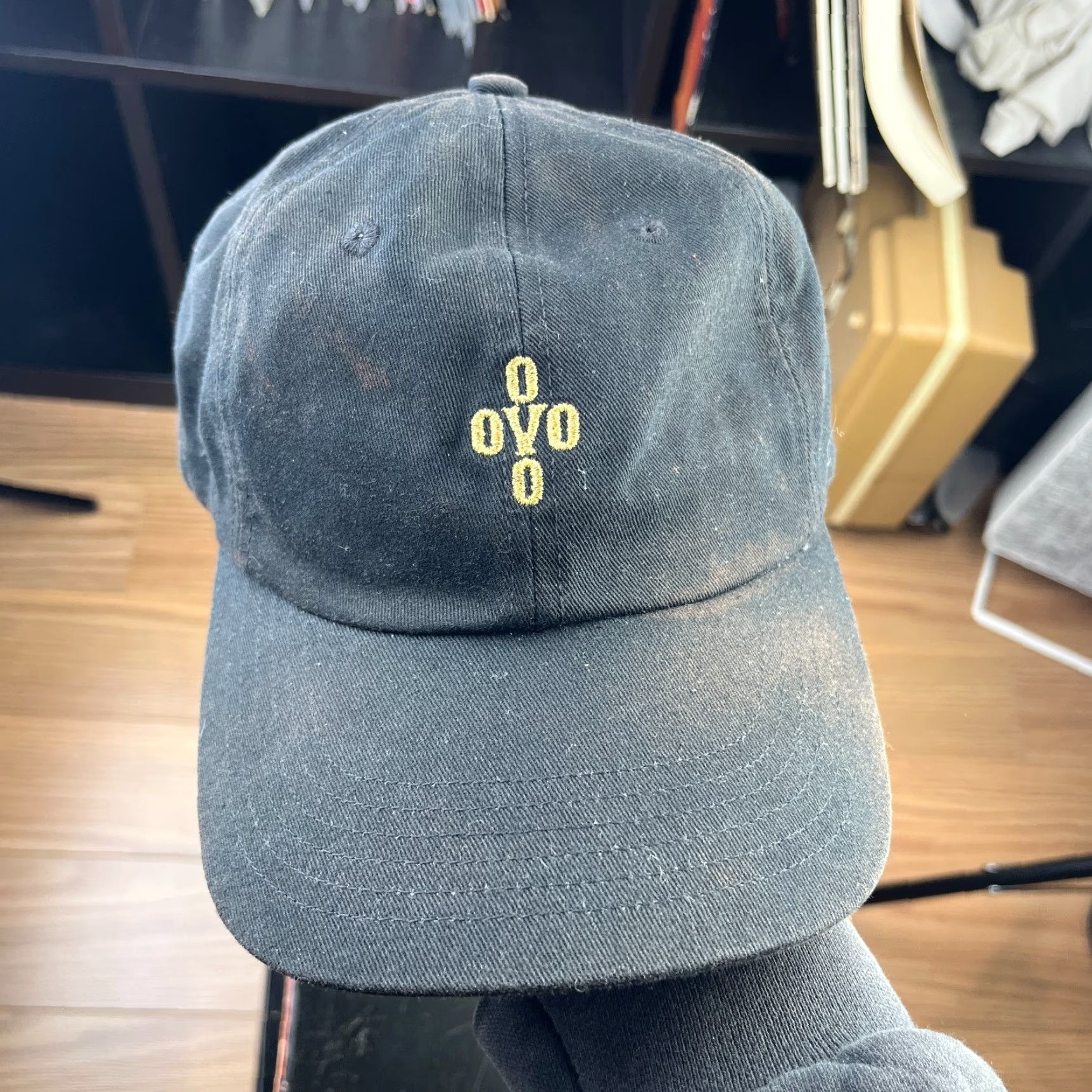Vintage OVO October Very Own Drake Faded Strapback Hat Baseball Cap OS Black Mens Size ONE SIZE - 2 Thumbnail