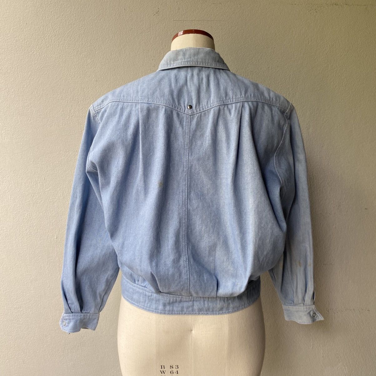Thierry Mugler Thierry Mugler Light Blue Denim Jacket with Stud Details Size M / US 6-8 / IT 42-44 - 17 Thumbnail