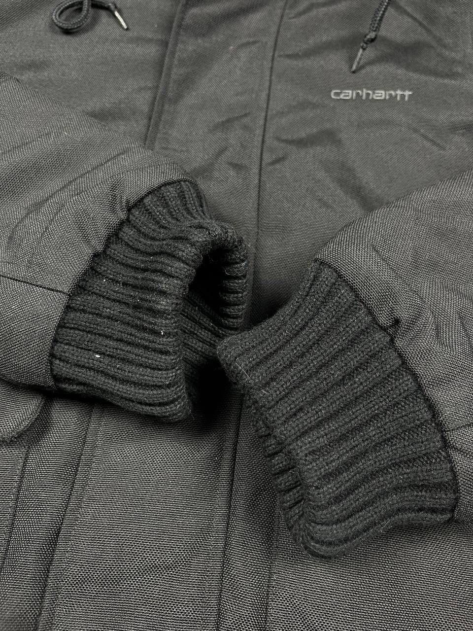 Carhartt Carhartt Bomber Jacket Black Hooded Heavyweight Ribbed Cuffs Size US M / EU 48-50 / 2 - 4 Thumbnail