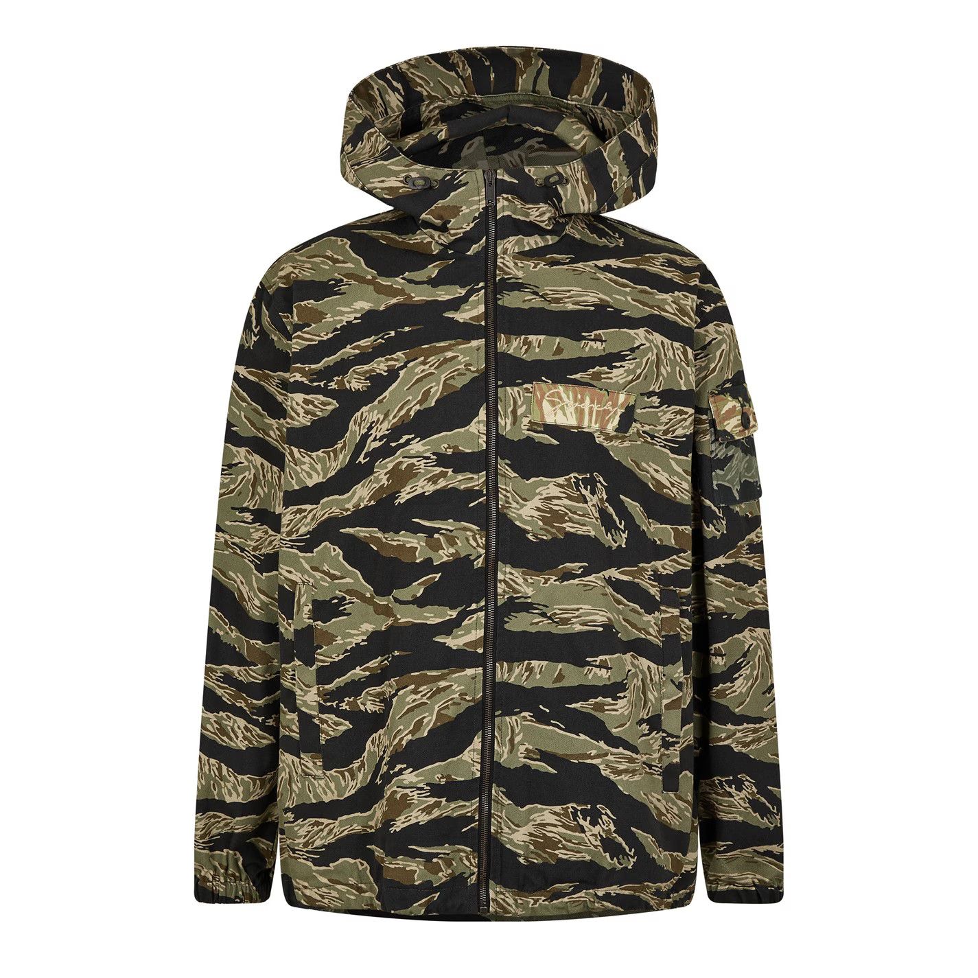 Givenchy o1g2r1mq0426 Camo Print Hooded Windbreaker Jacket Multicolor Size US L / EU 52-54 / 3 - 1 Thumbnail