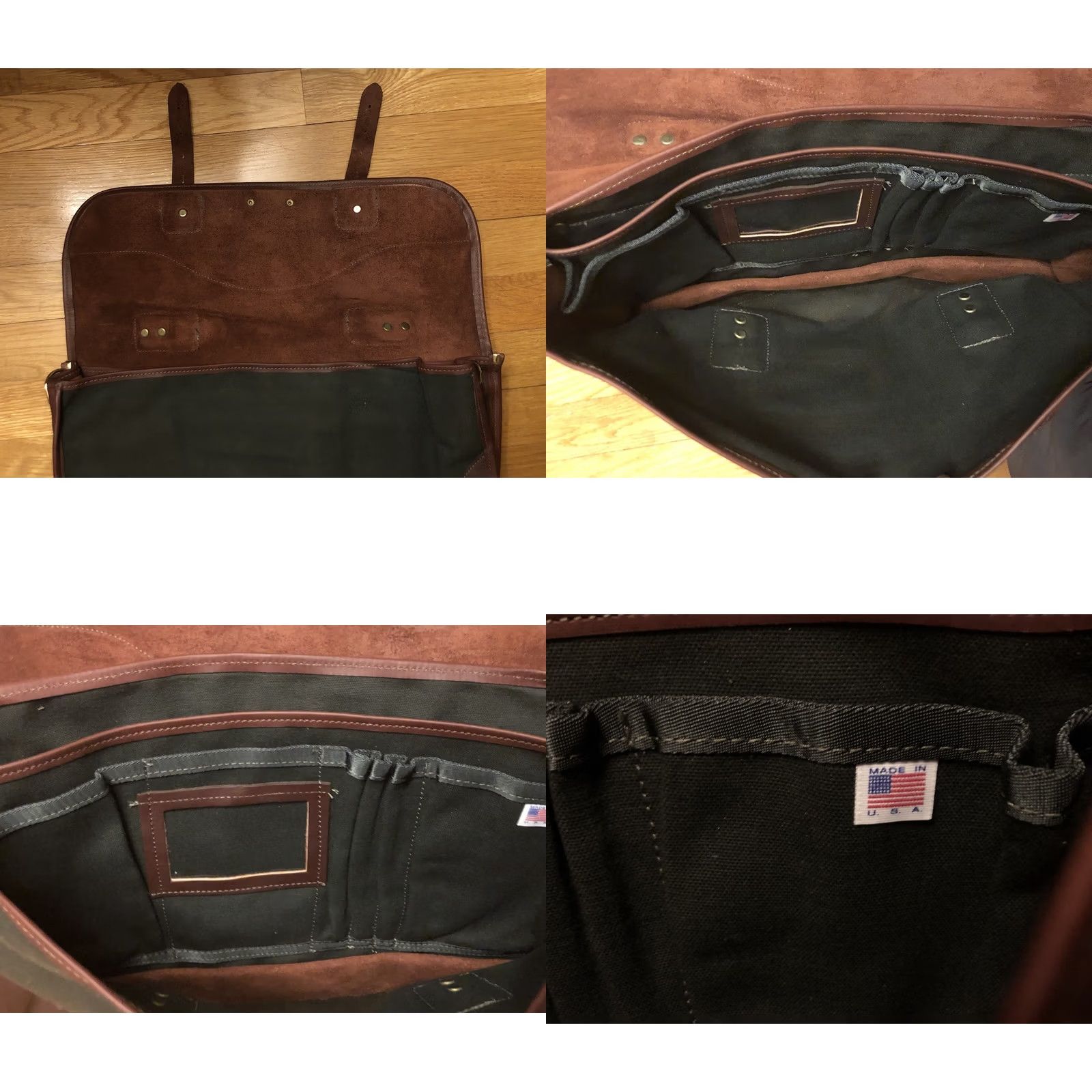 Orvis VINTAGE Orvis Messenger Bag Battenkill Canvas / Leather Briefcase Bag - NICE! Size ONE SIZE - 9 Thumbnail